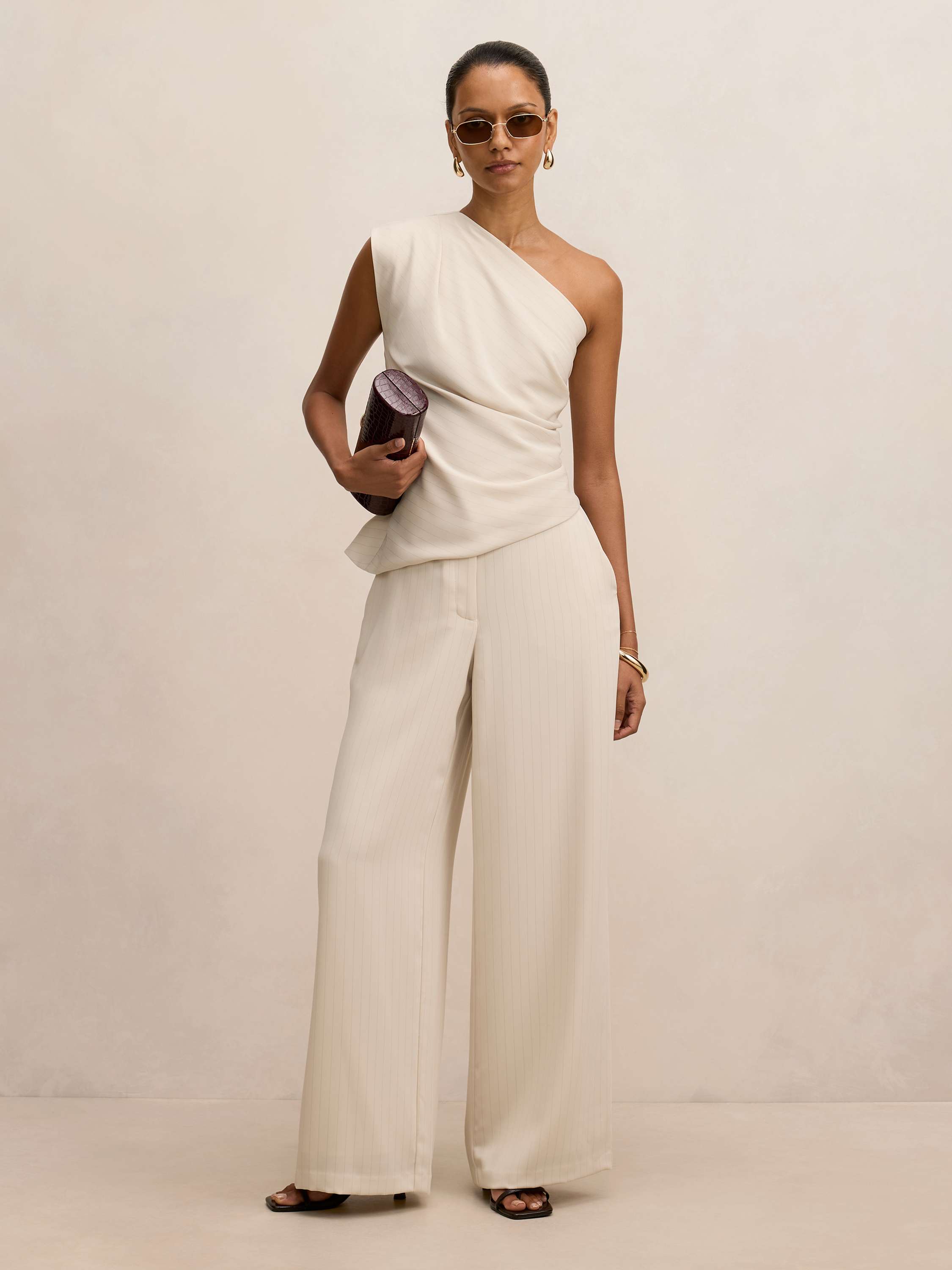 Willow Petite Asymmetrical Tuck Top