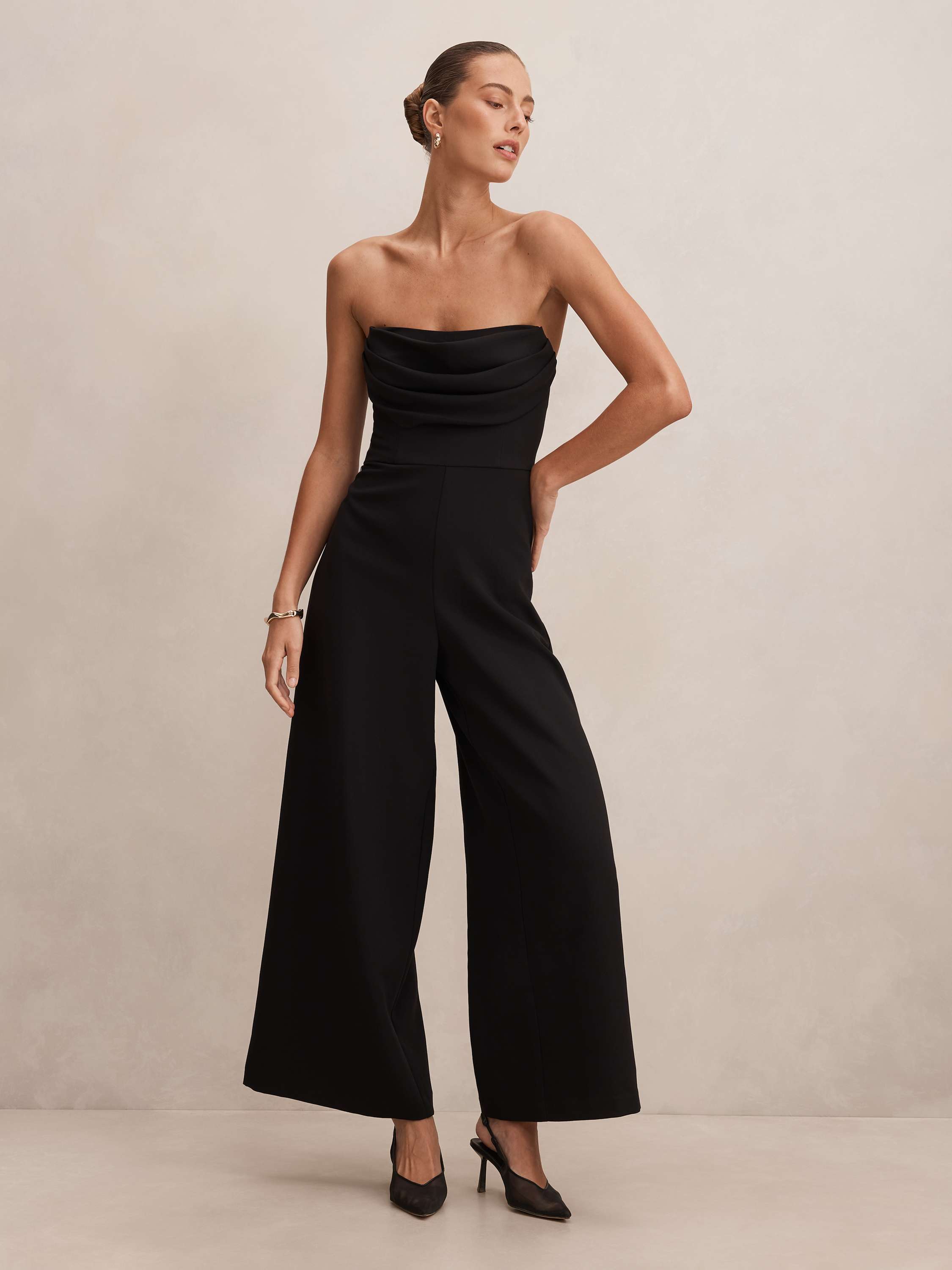 Shelly Strapless Corset Jumpsuit