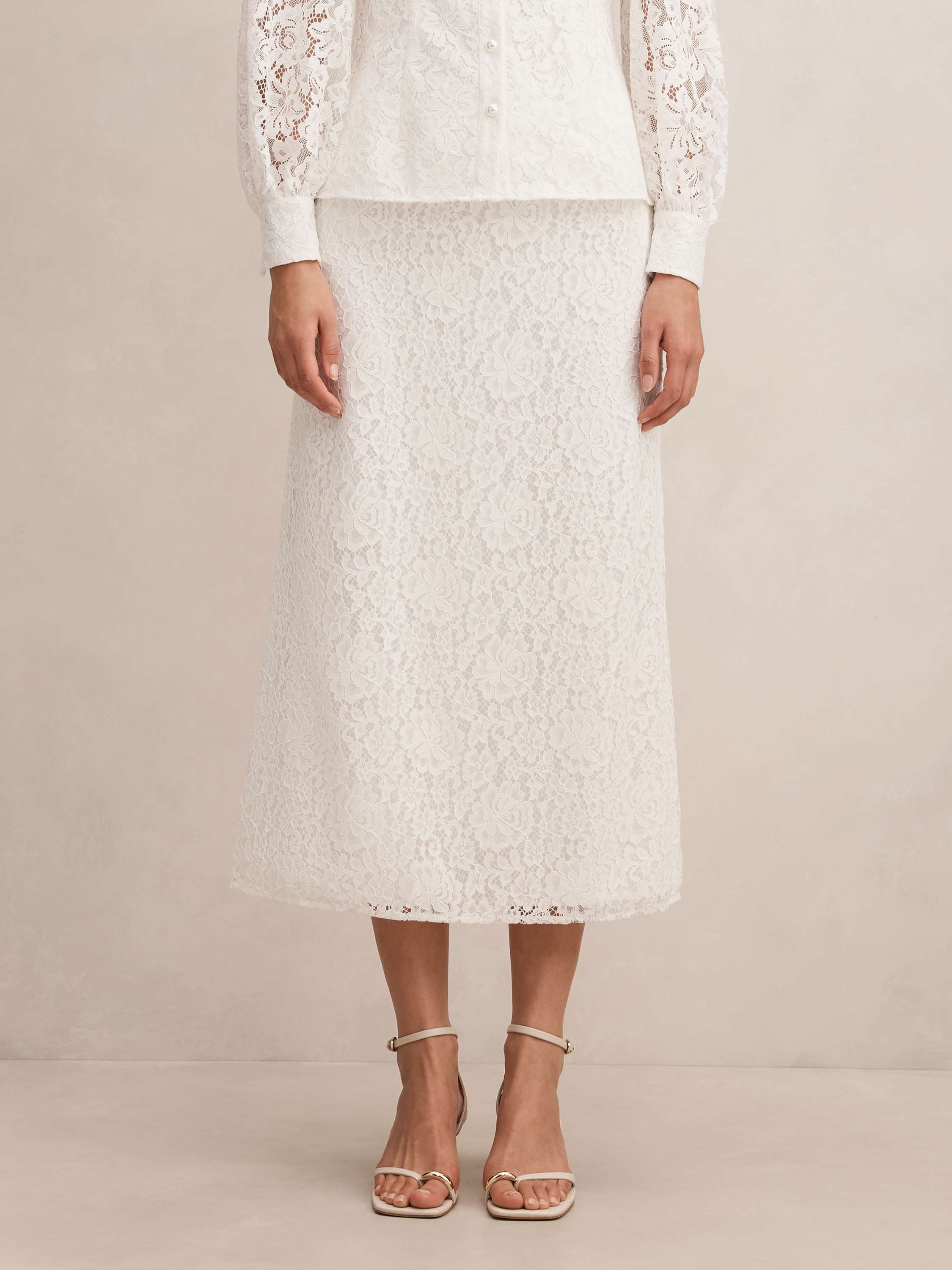 Loretta Lace Midi Skirt