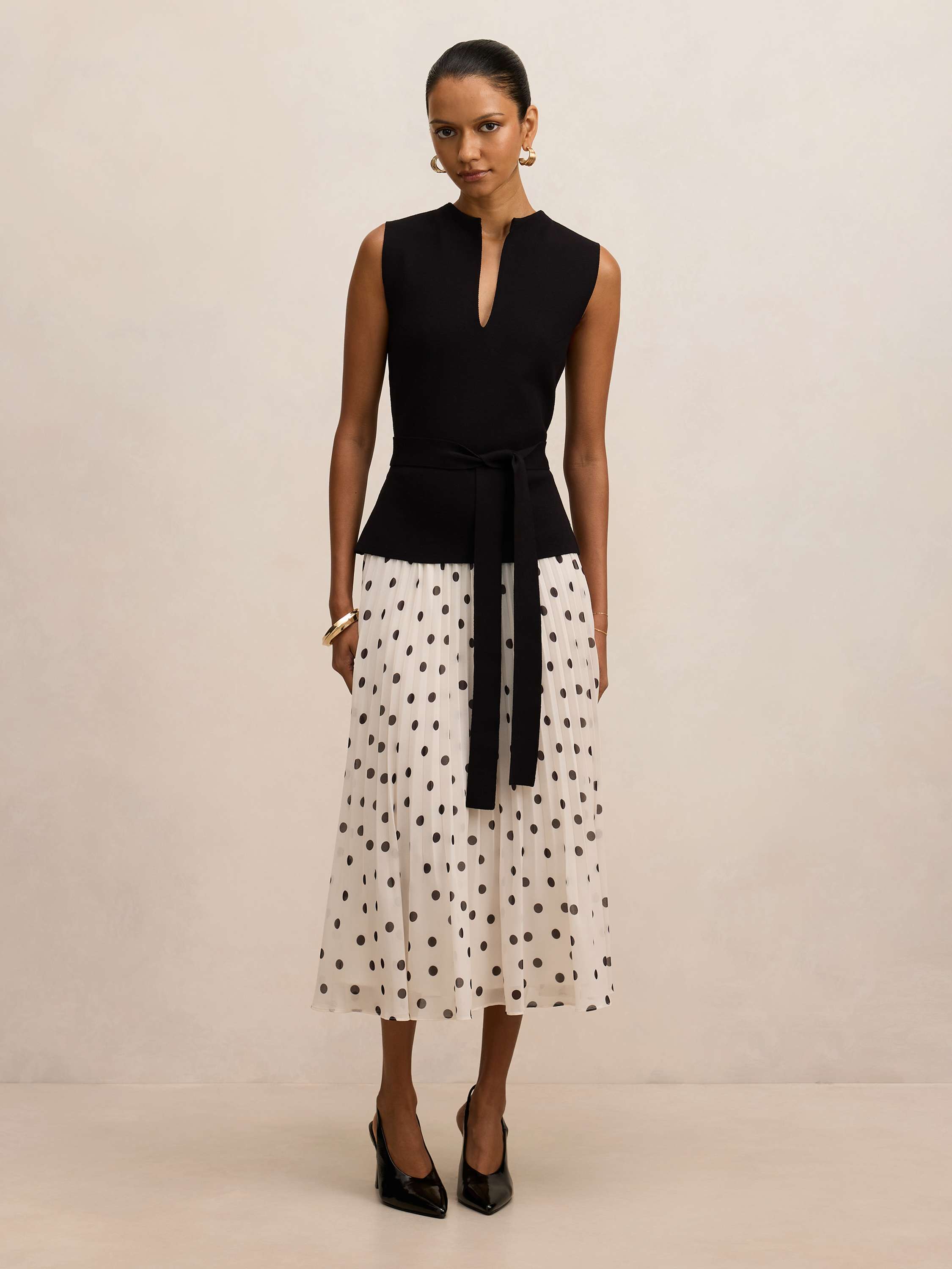 Tanya Petite Woven Knit Dress