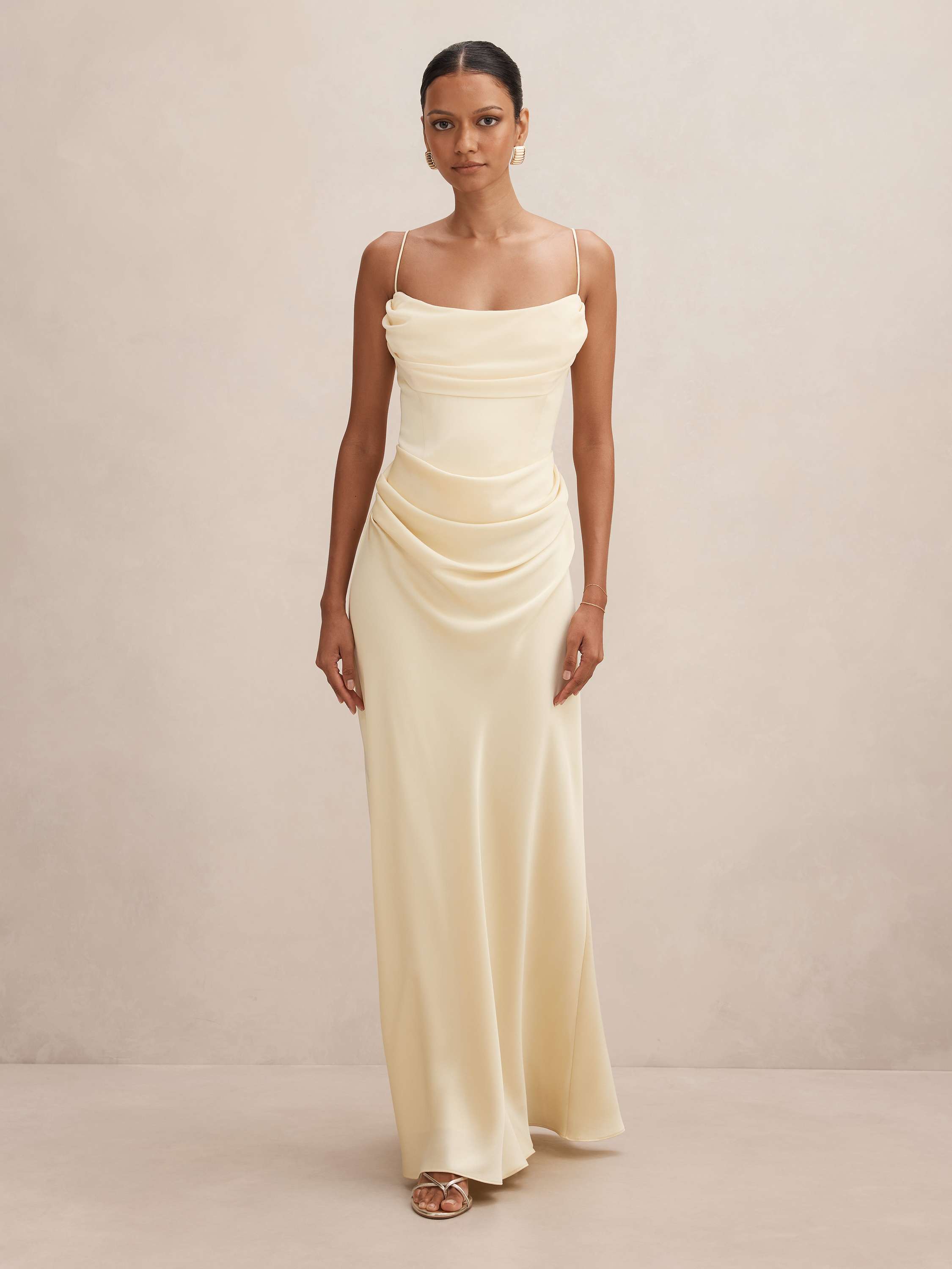 Claudia Petite Corset Maxi Dress