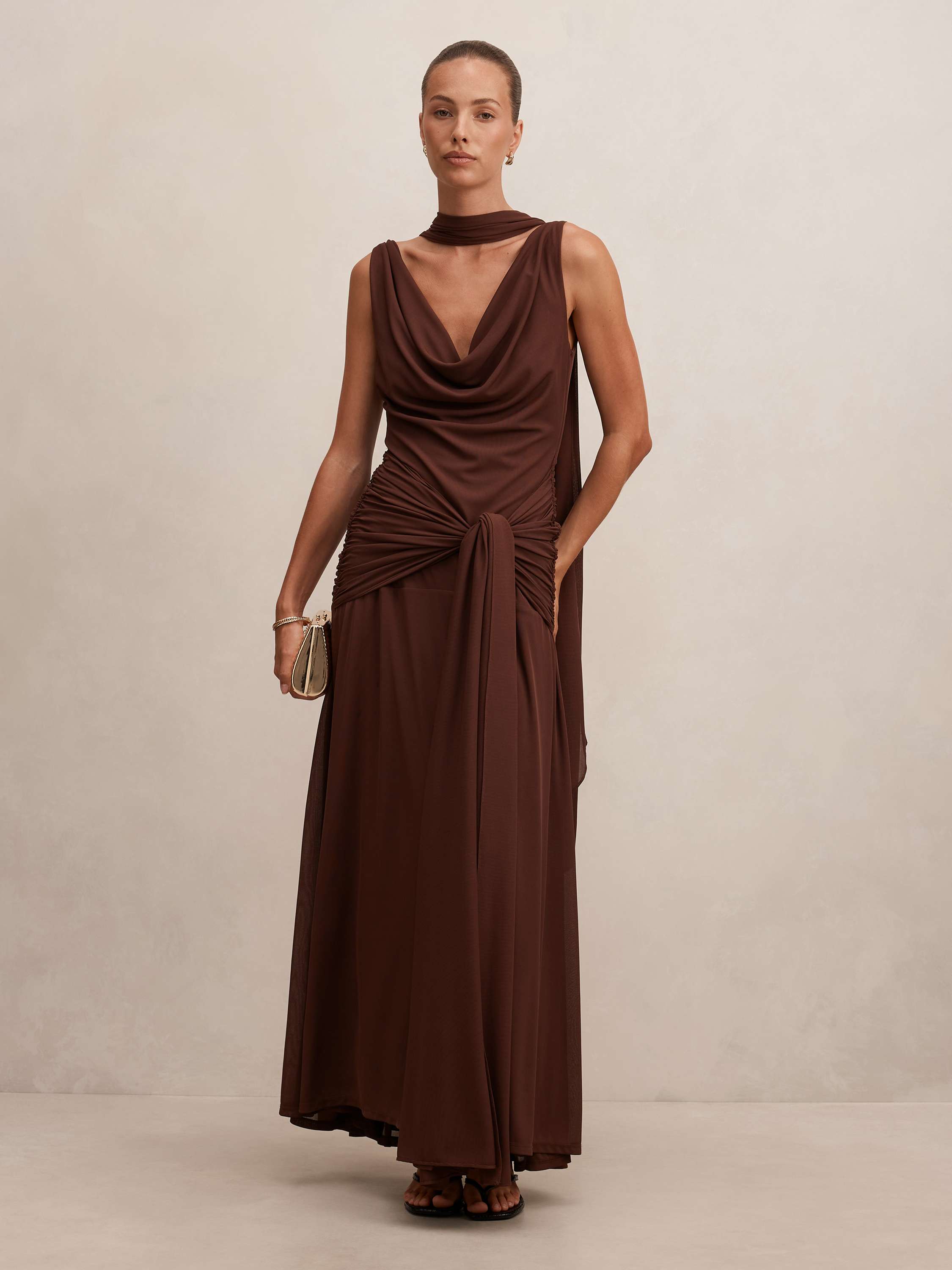Vivianne Scarf Tie Maxi Dress