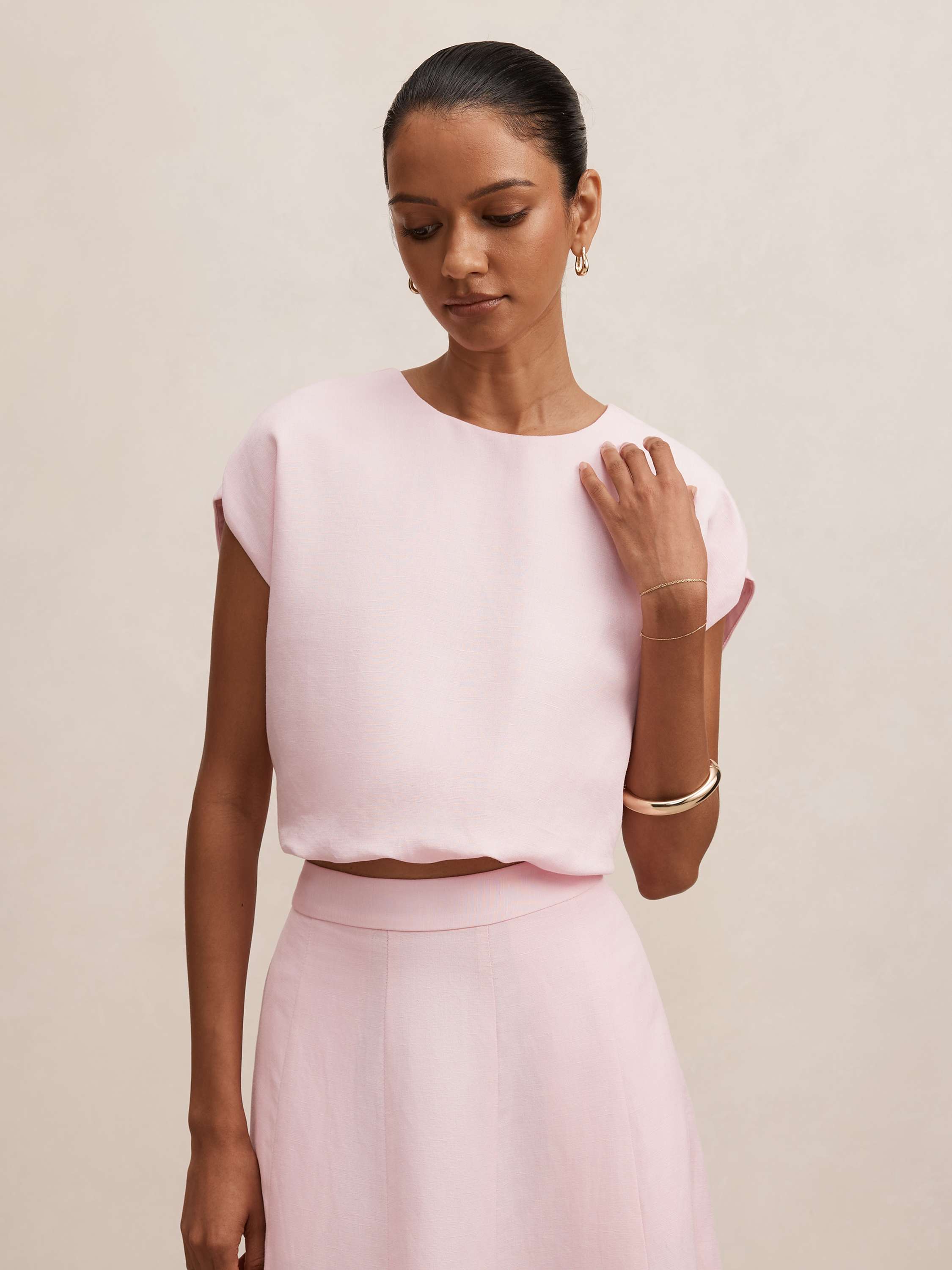 Georgina Petite Bubble Hem Top