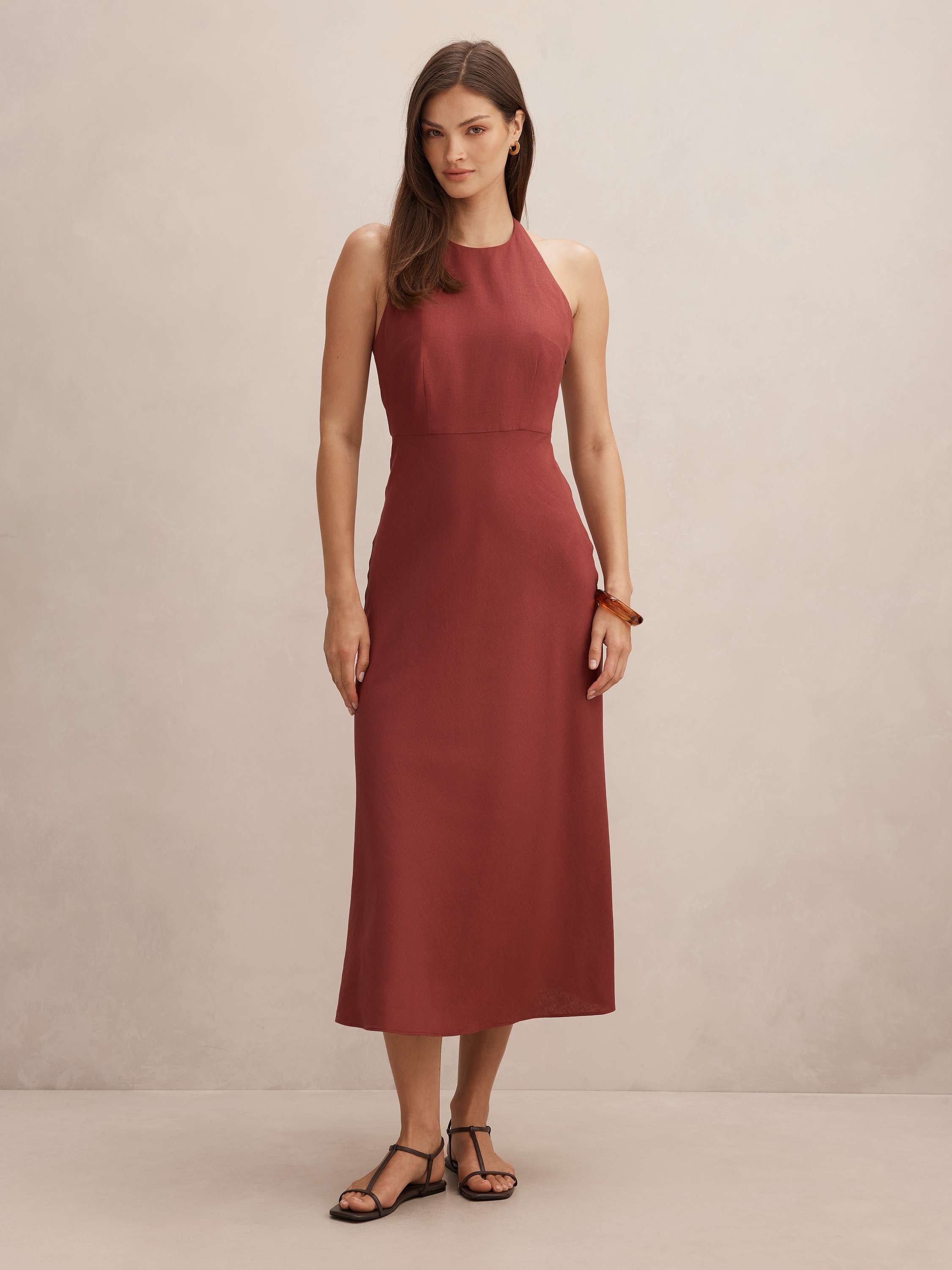 Soraya Beaded Back Midi Dress