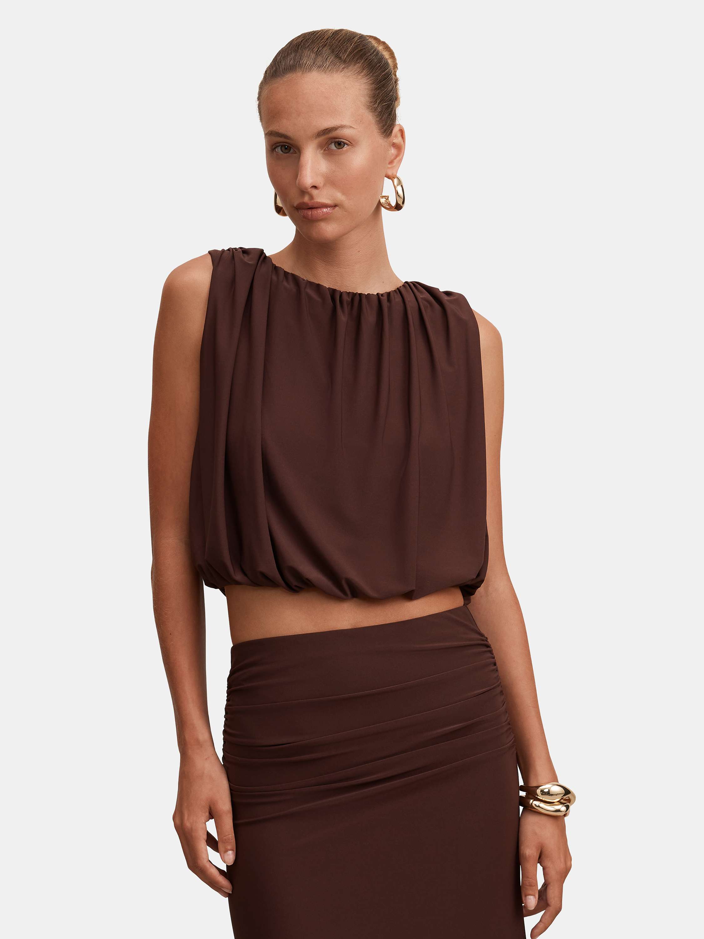 Sutton Sleeveless Bubble Top