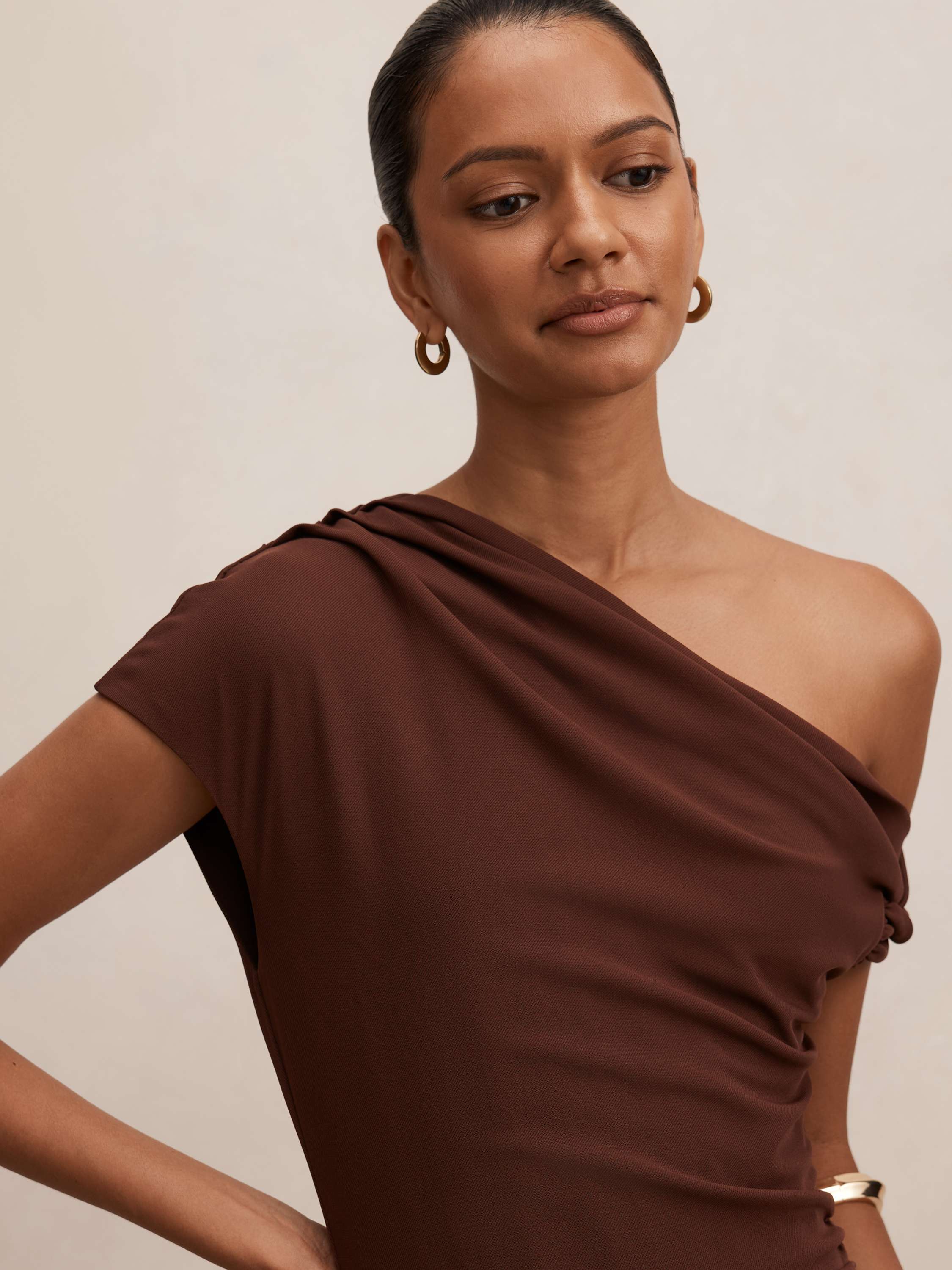 Buy Piper Petite Tie Mesh Midi Dress - Purple - Online | Forever New