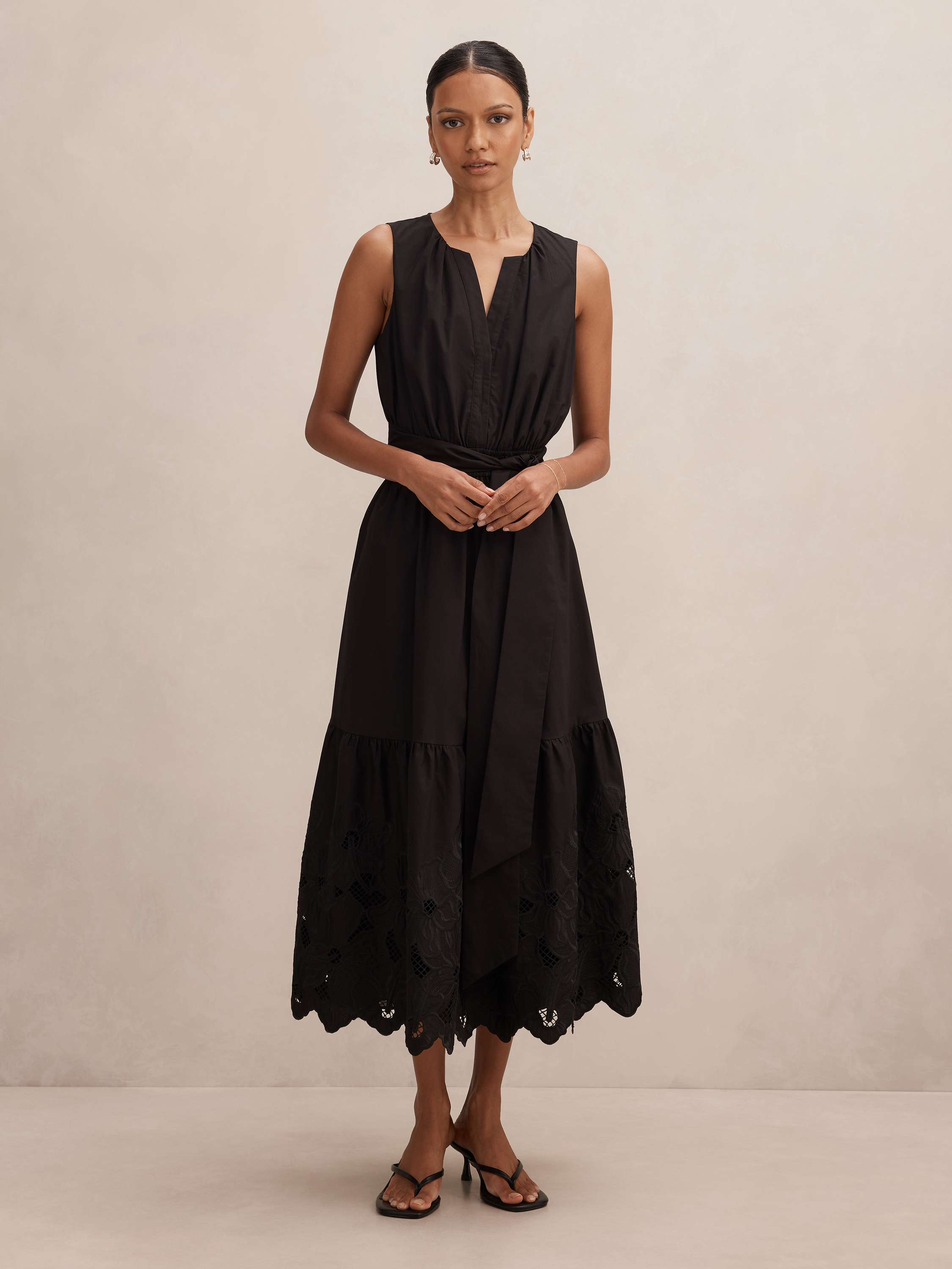 Dahlia Petite Embroidered Midi Dress
