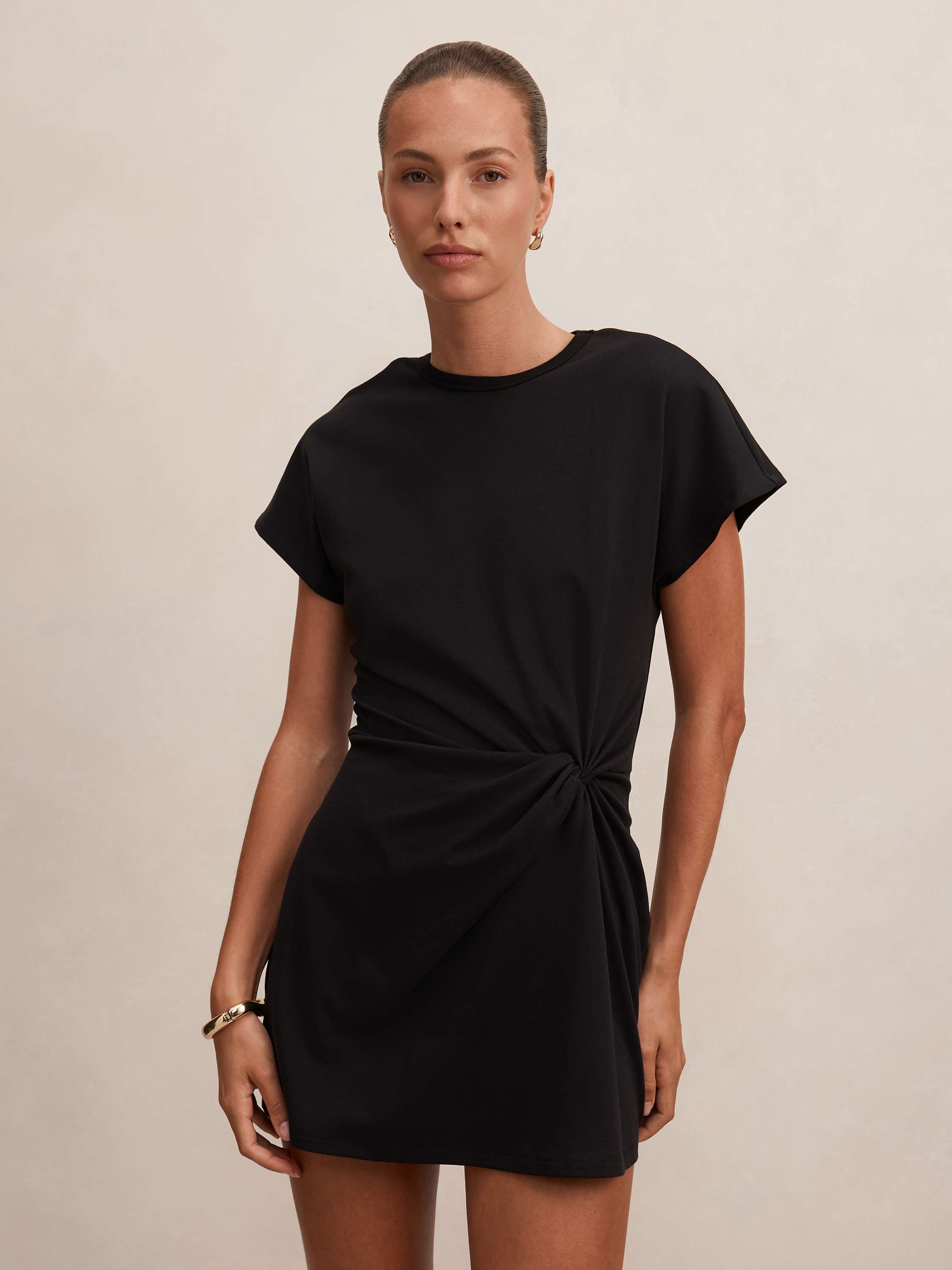Rose T-Shirt Twist Mini Dress
