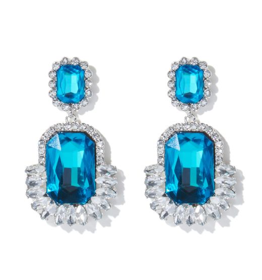 Cassidy Statement Square Stone Earring