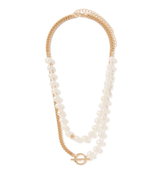 Signature Tamsin Double Glass Pearl Necklace