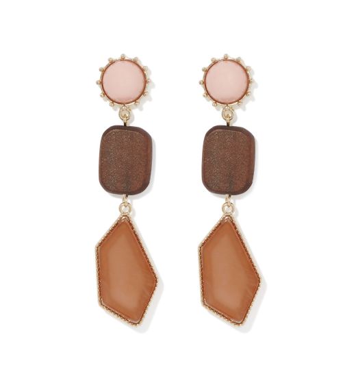 Ally Natural Stone Drop Earring