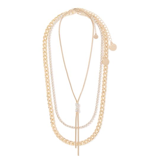 Signature Laurie Layered Tassel Stone Necklace