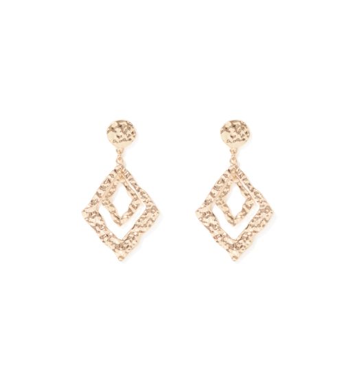 Diamond Textured Earrings