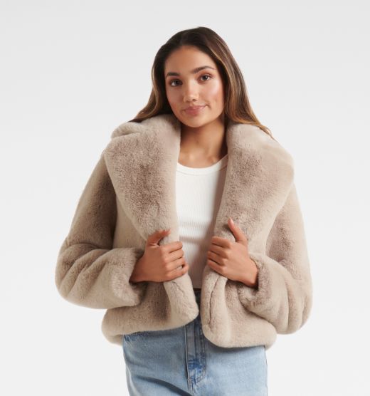 Alicia Fur Coat Petite Jacket