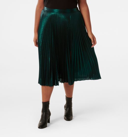 Rylee Curve Metallic Skirt