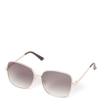 Lillian Square Metal Frame Sunglasses