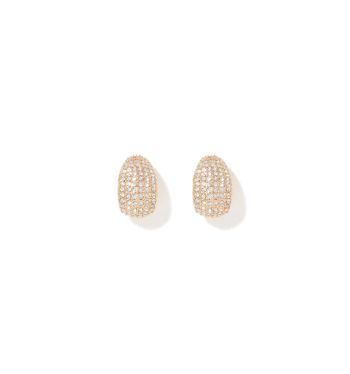 Gina Glass Stone Droplet Stud Earring