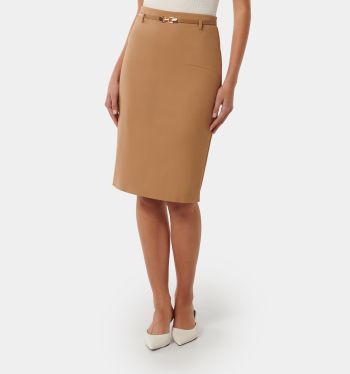 Dina Belted Pencil Skirt