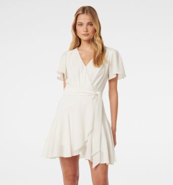 Chrissie Flutter Sleeve Mini Dress