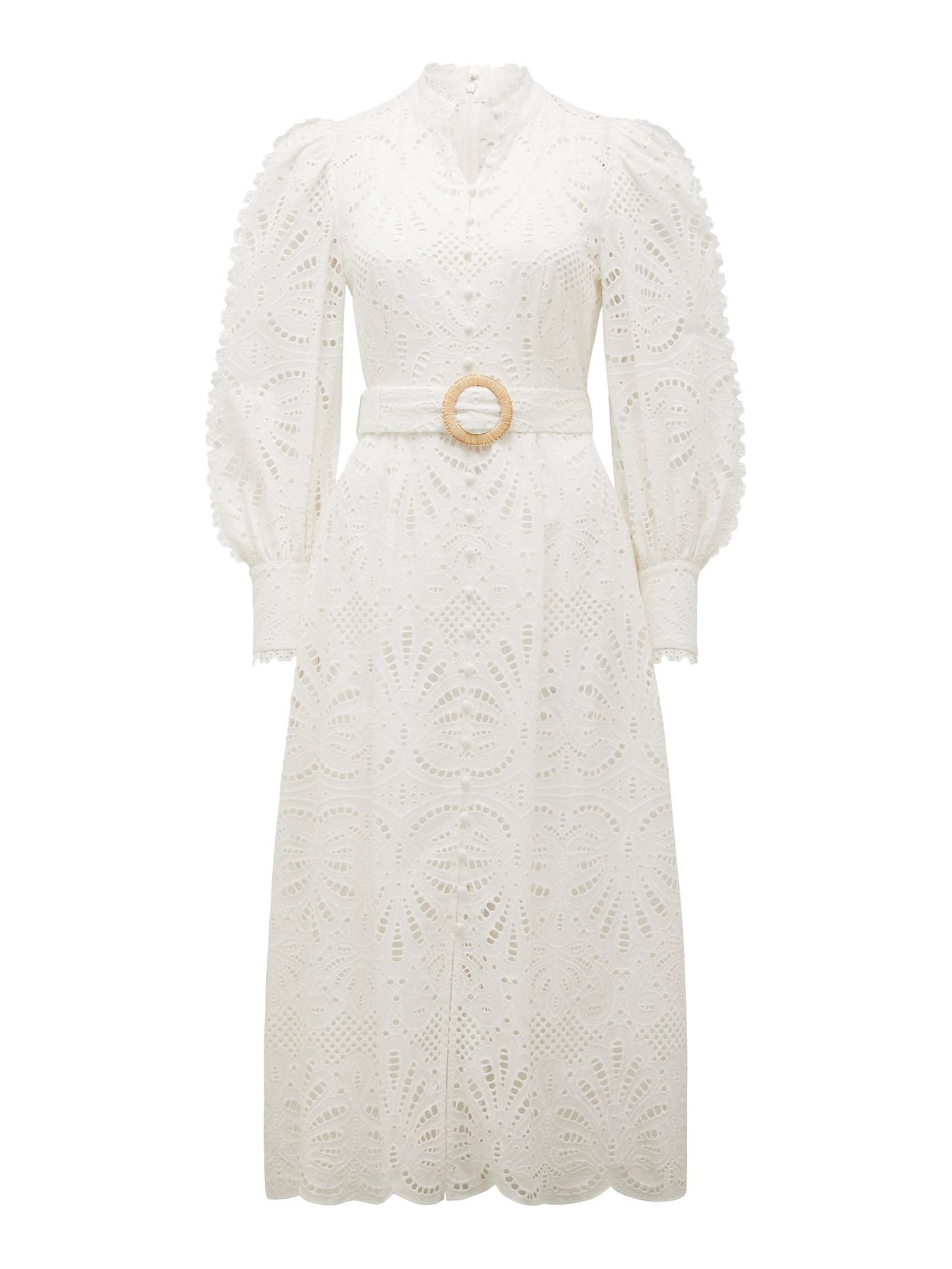 knee length dresses for ladies Blue Lace Midi Shirt Dress – Mint Velvet