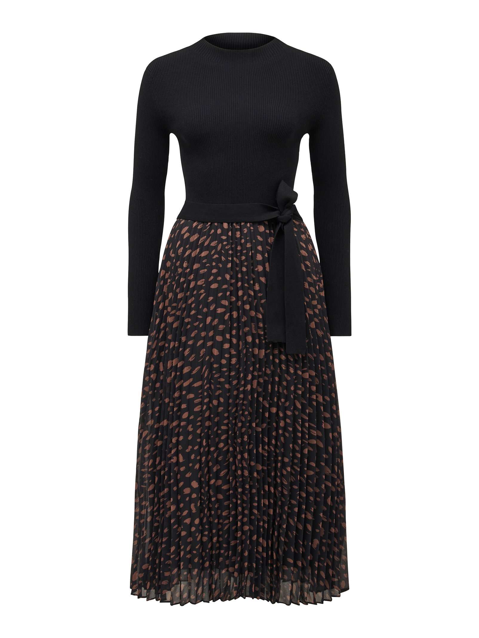 Buy Printed Penelope Woven Mix Knit Dress Online