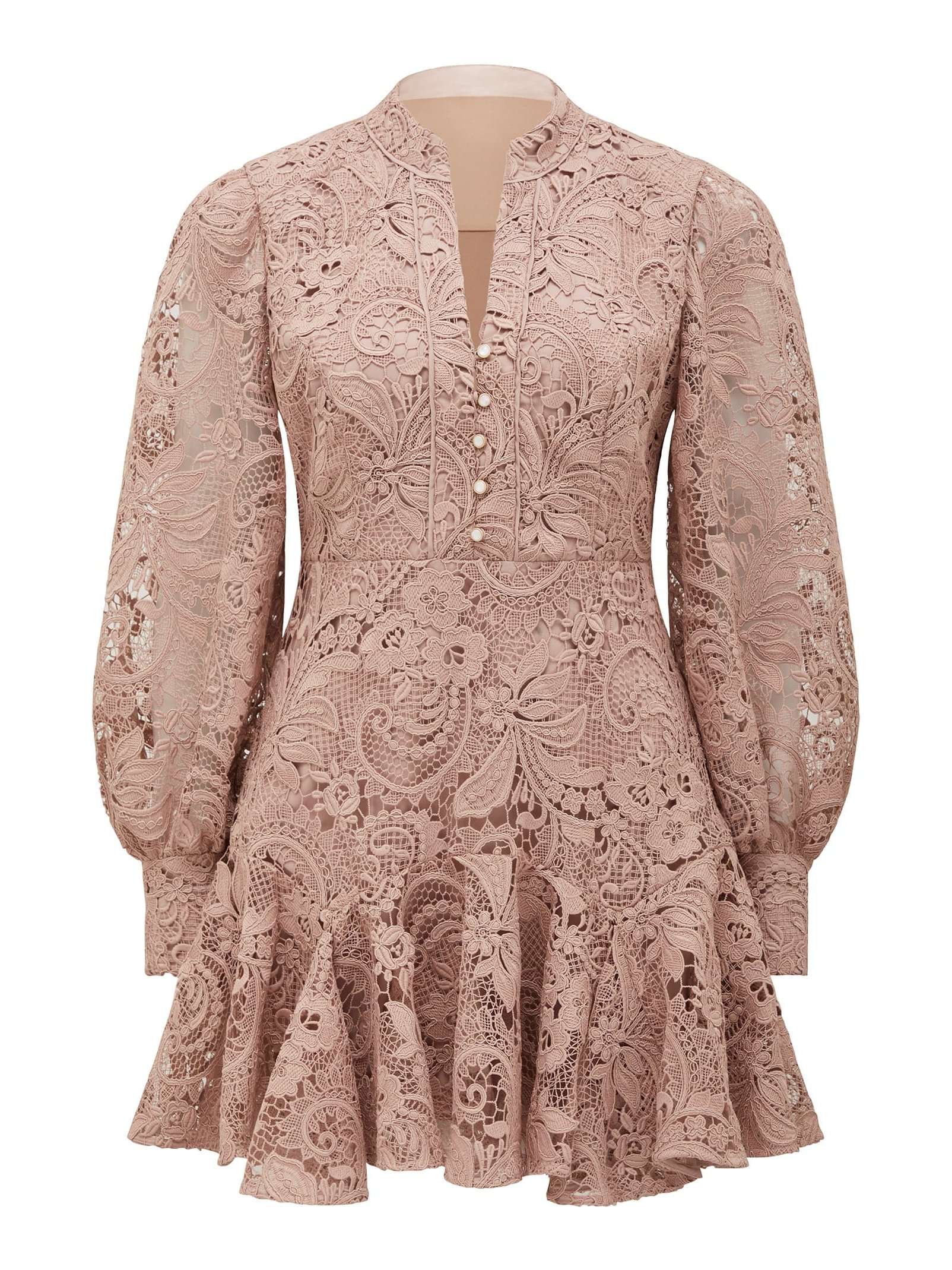 knee length dresses for ladies Iris Mini Dress by Amy Jane London - Pink