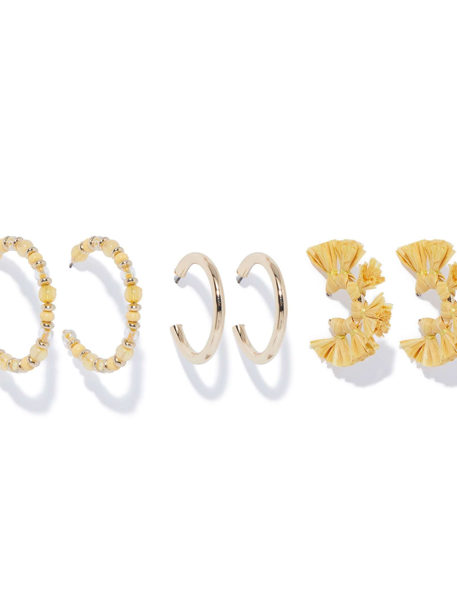 Eloise Weave Multi Hoop Pack Earring