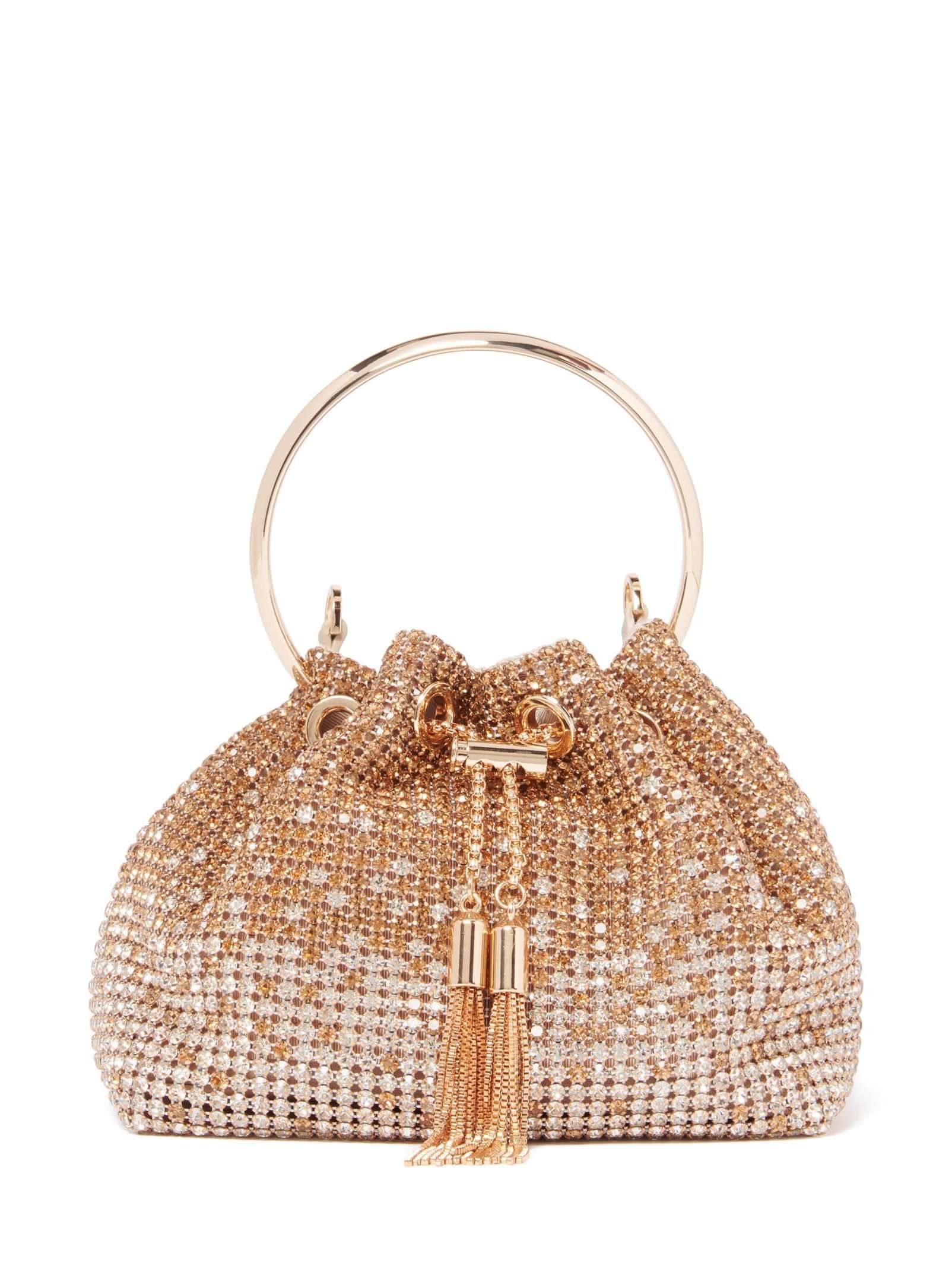 Skylah Sparkle Metal Handle Bag