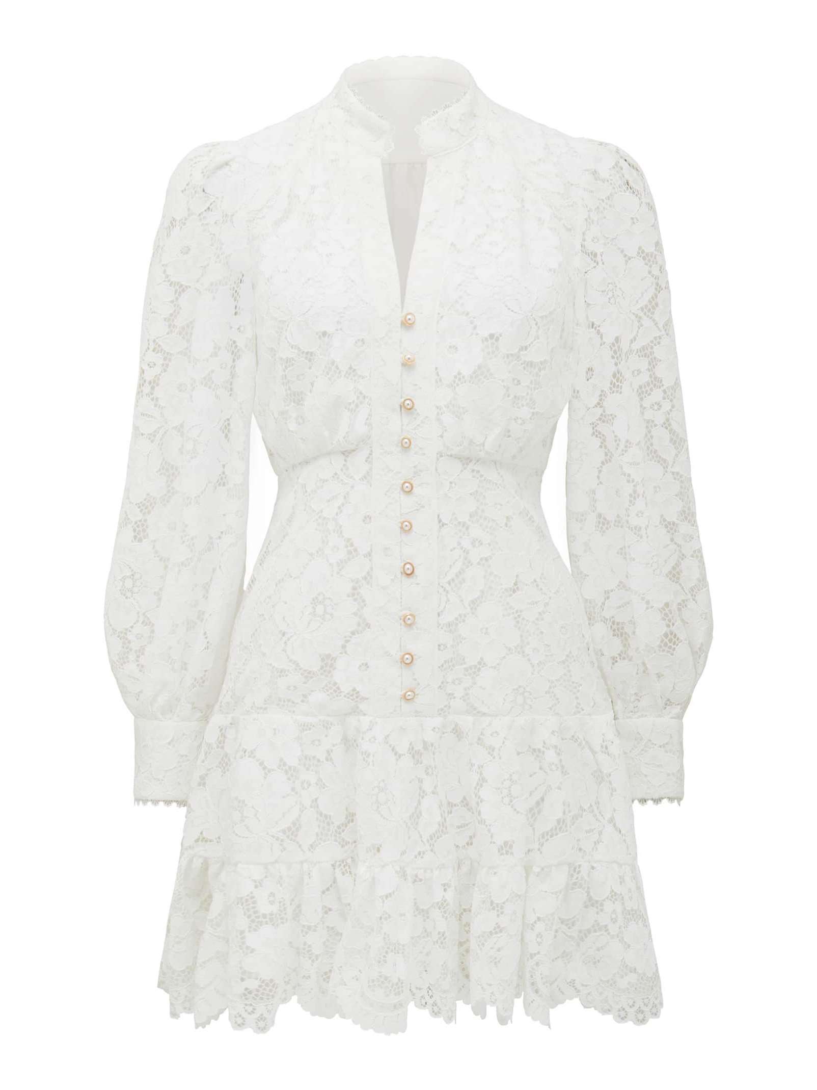 Buy Porcelain Evie Petite Lace Mini Dress Online