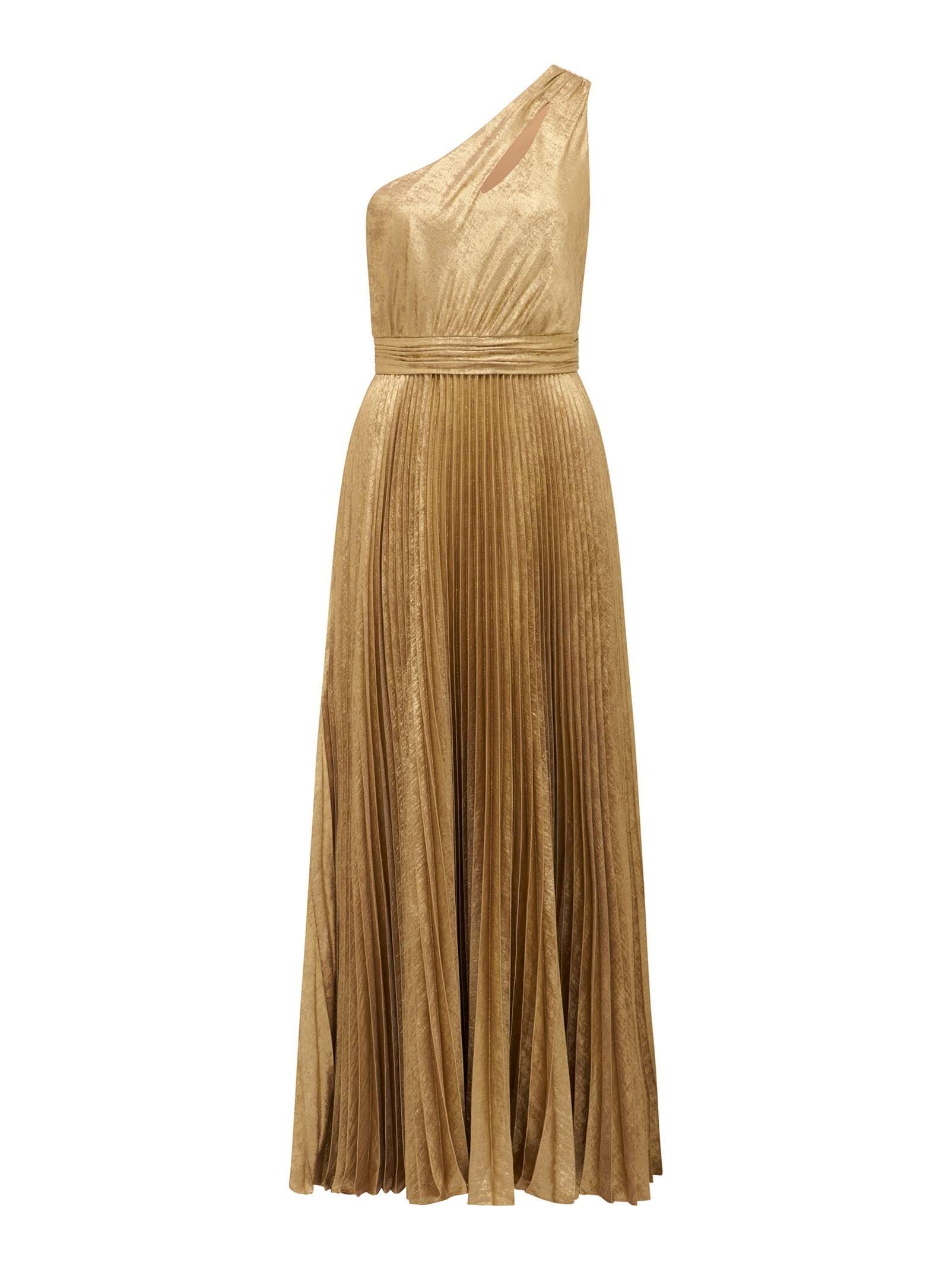 Jayla Metallic One Shoulder Maxi