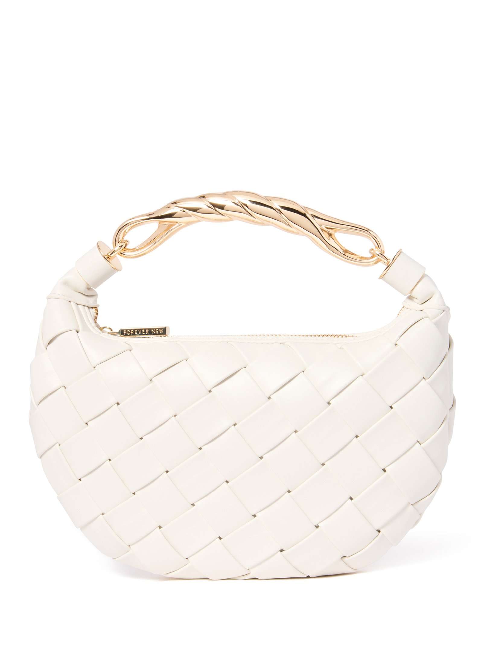 Willa Weave Metal Handle Bag