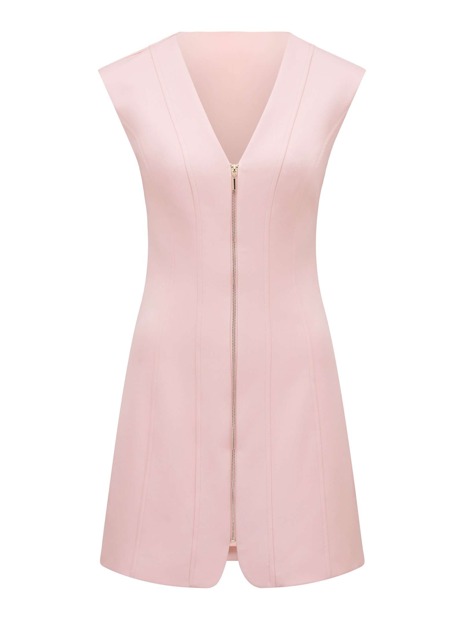Hannah Zip Front Mini Dress