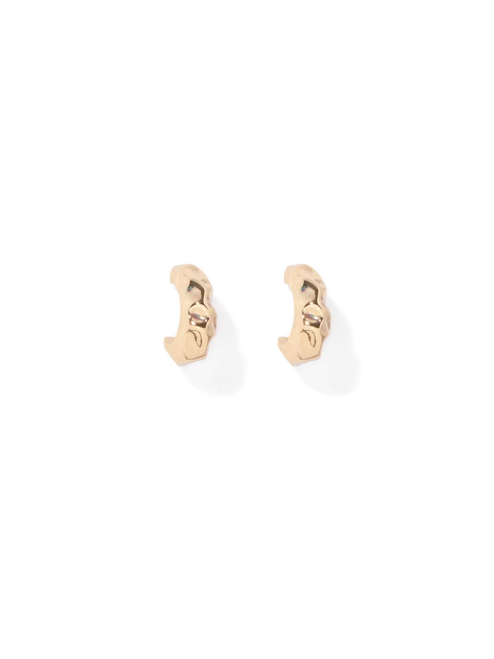 Sarina Small Texture Hoop Earring