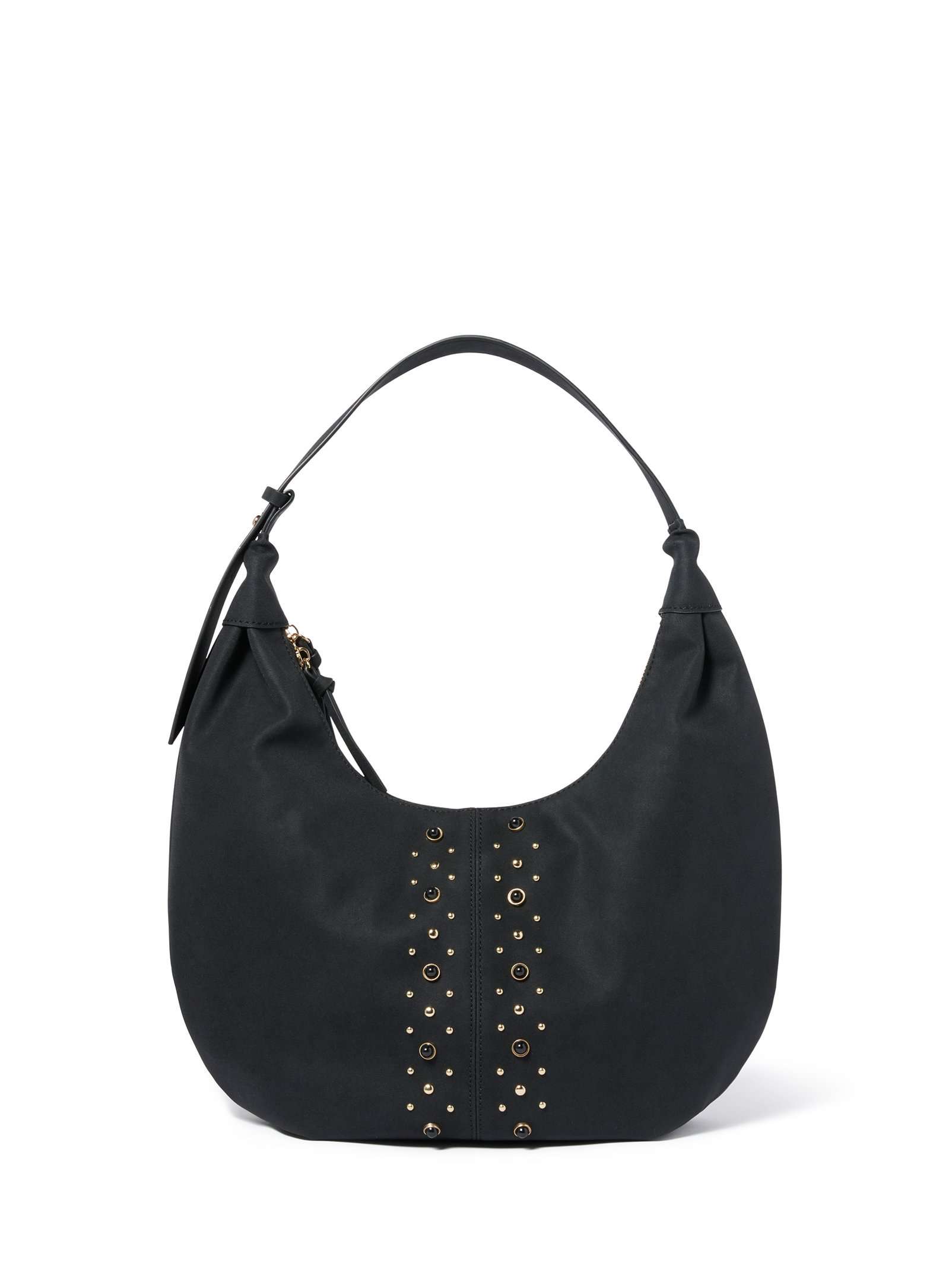 Sable Studded Hobo Bag