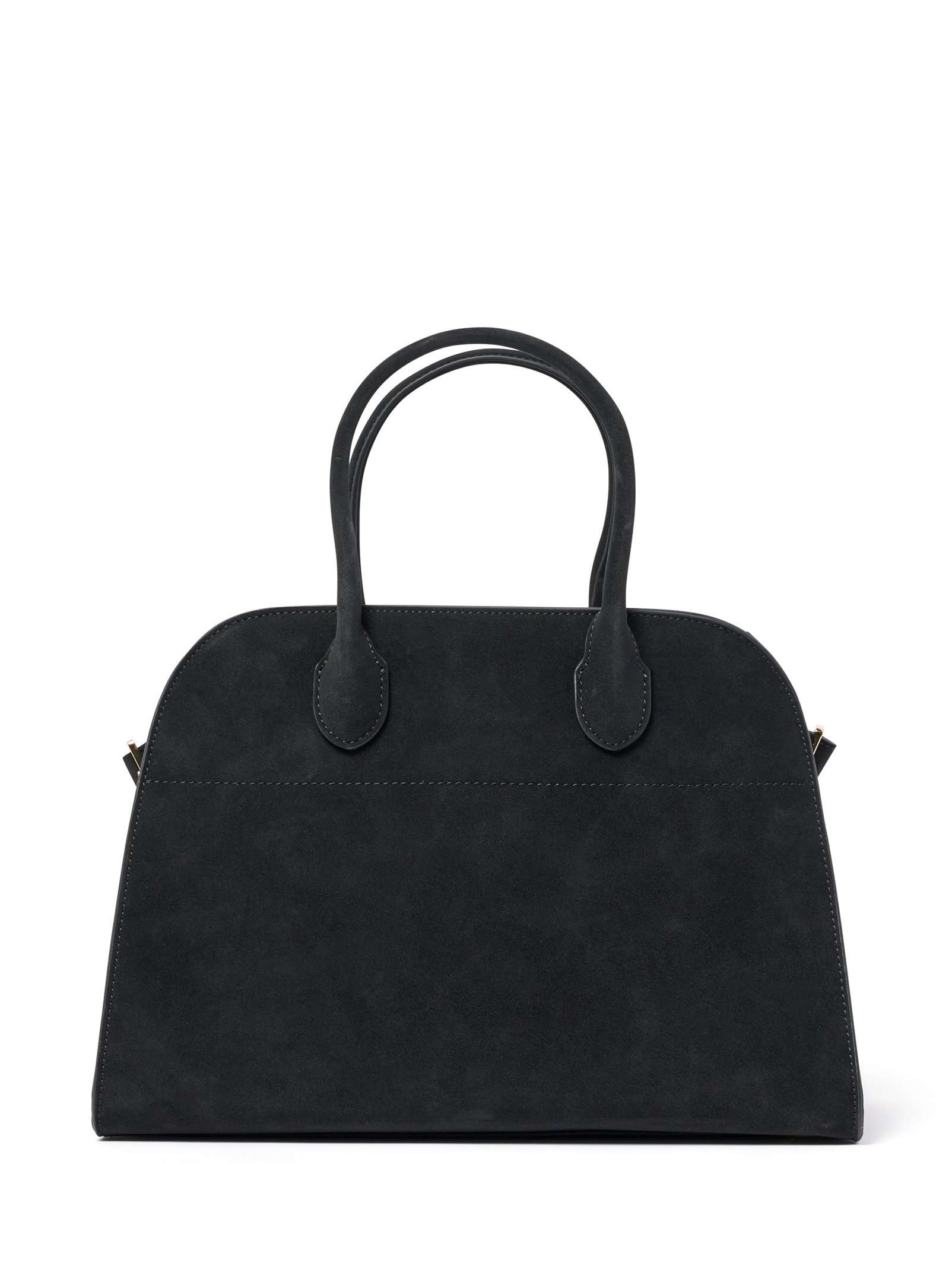 Lacey Faux Suede Bowler Bag