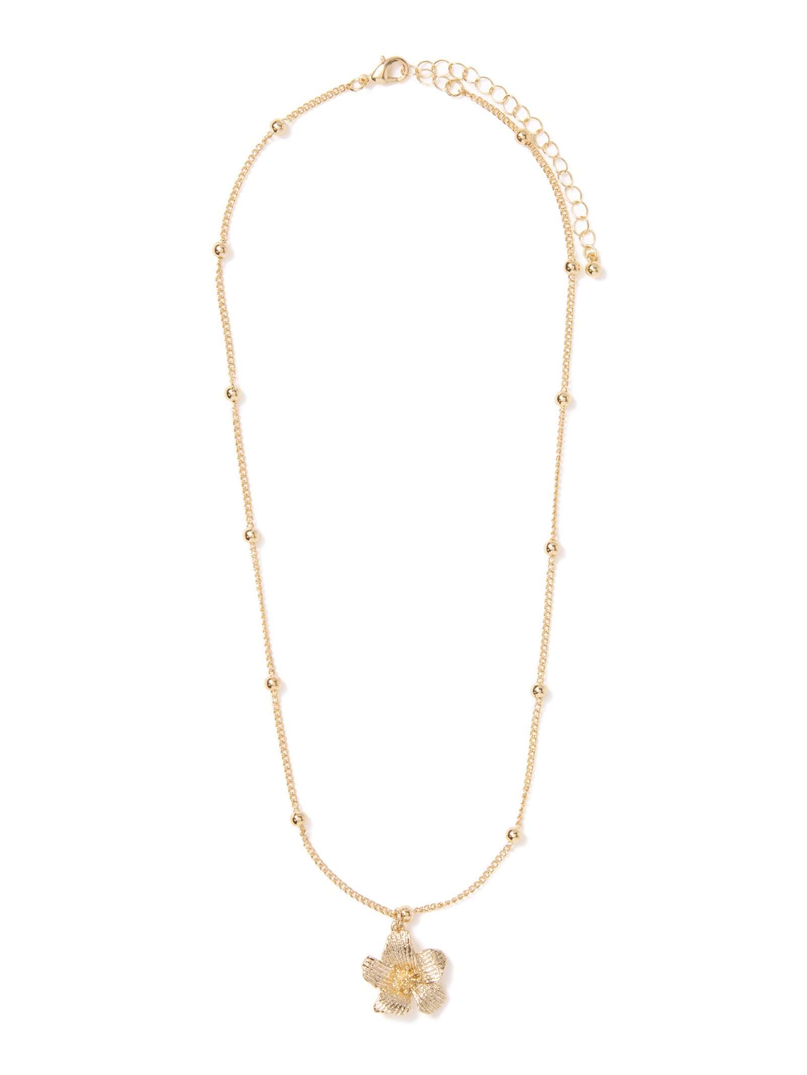 Mona Metal Flower Necklace