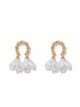 Parker Pearl & Metal Loop Earring