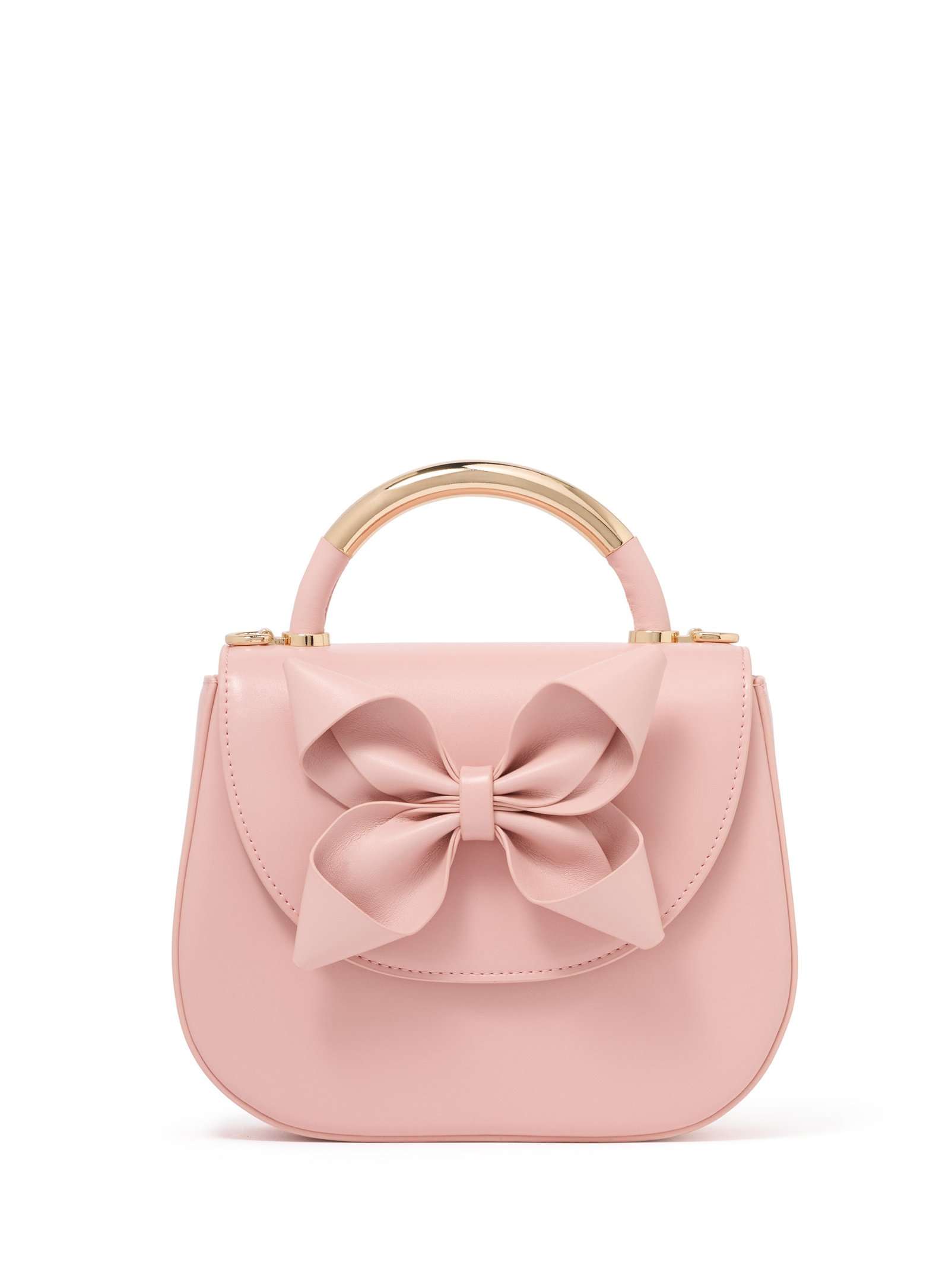 Melanie Bow Metal Handle Bag
