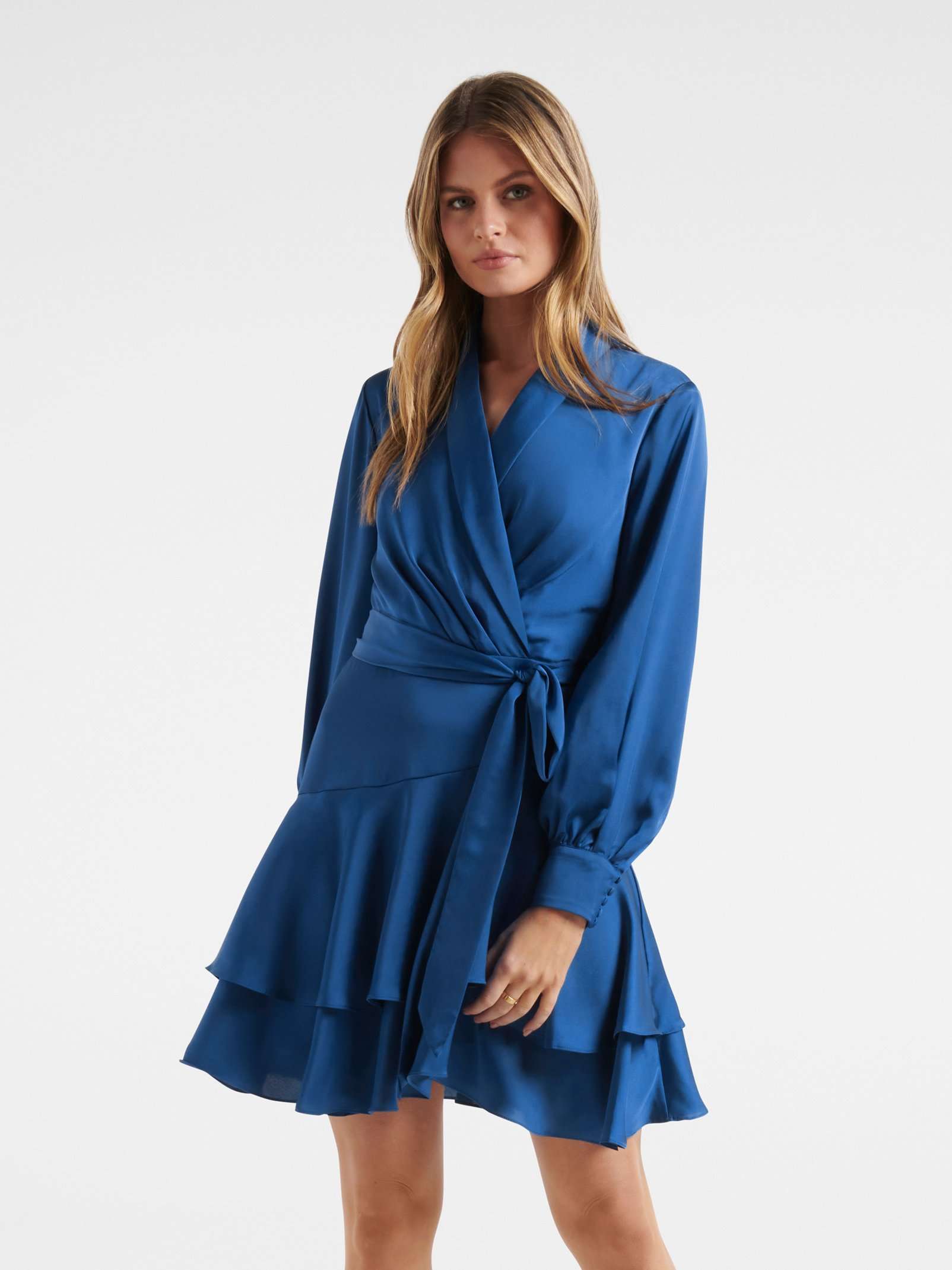 Buy Mikayla Satin Mini Dress - Forever New
