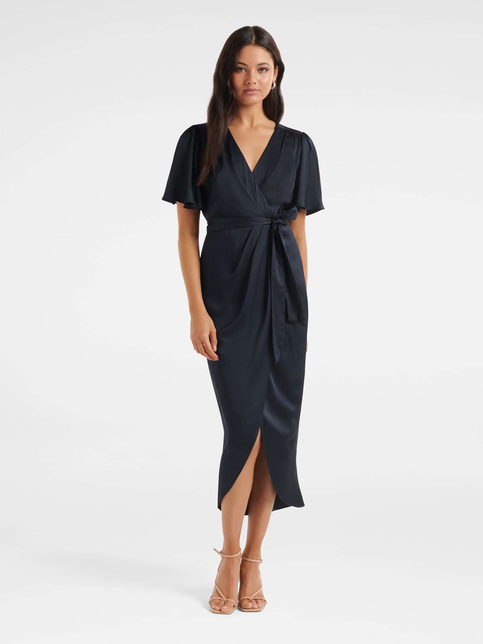 Carolina Satin Midi Dress