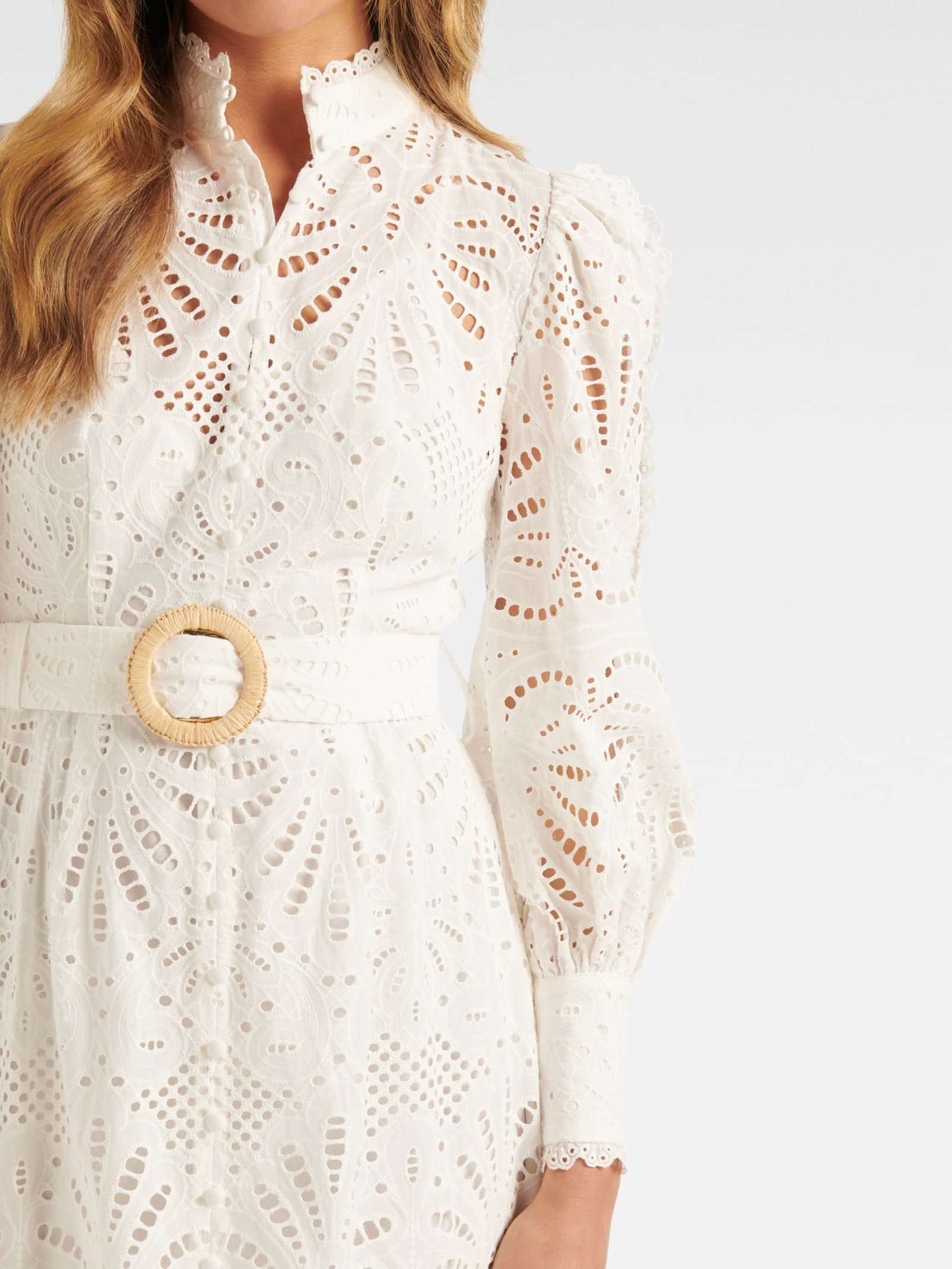chinese dress ladies Fifi Midi Dress in White