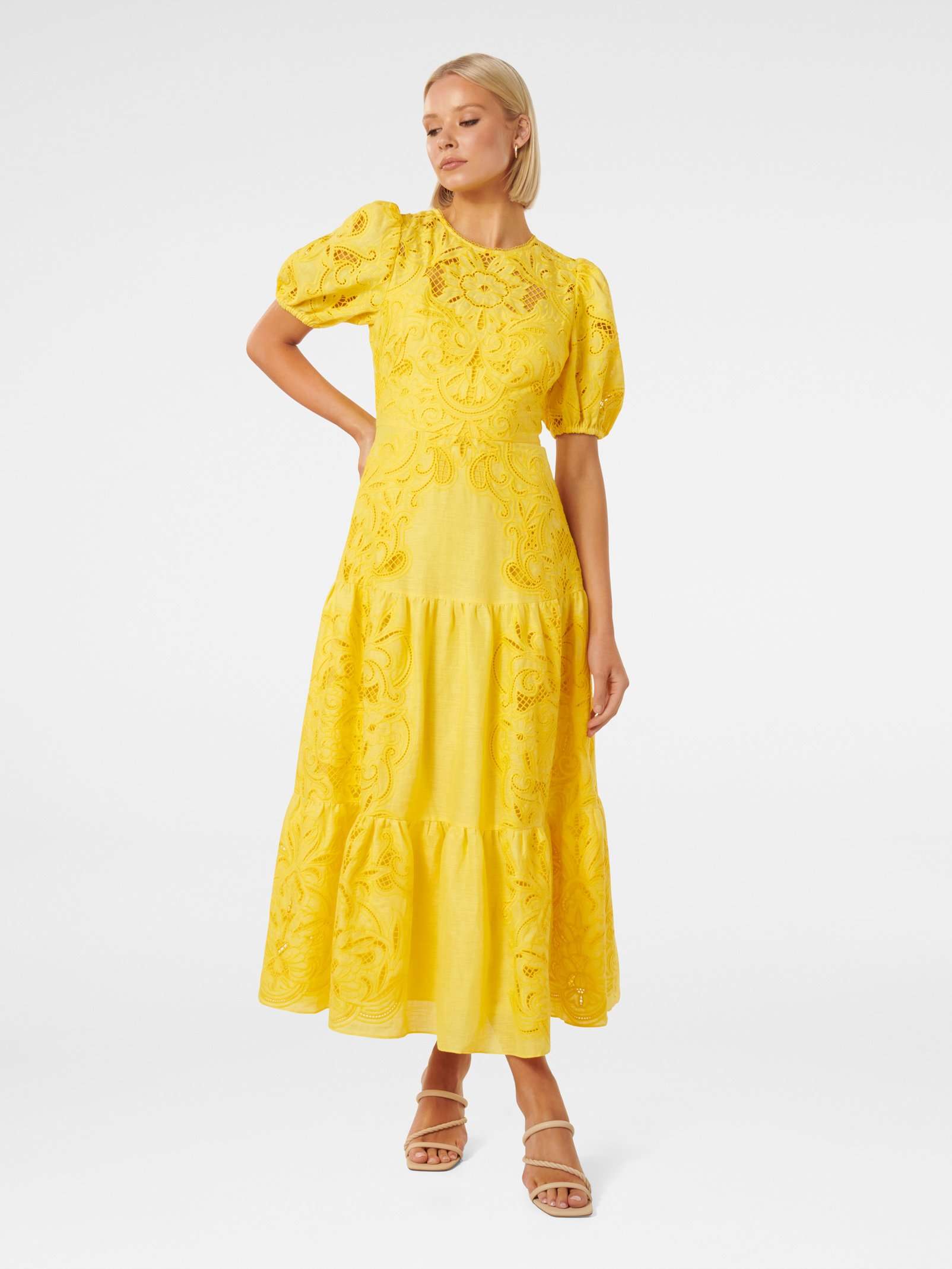 Buy Aspen Gold Lottie Broderie Midi Dress Online Buy Aspen Gold Lottie Broderie Midi Dress Online