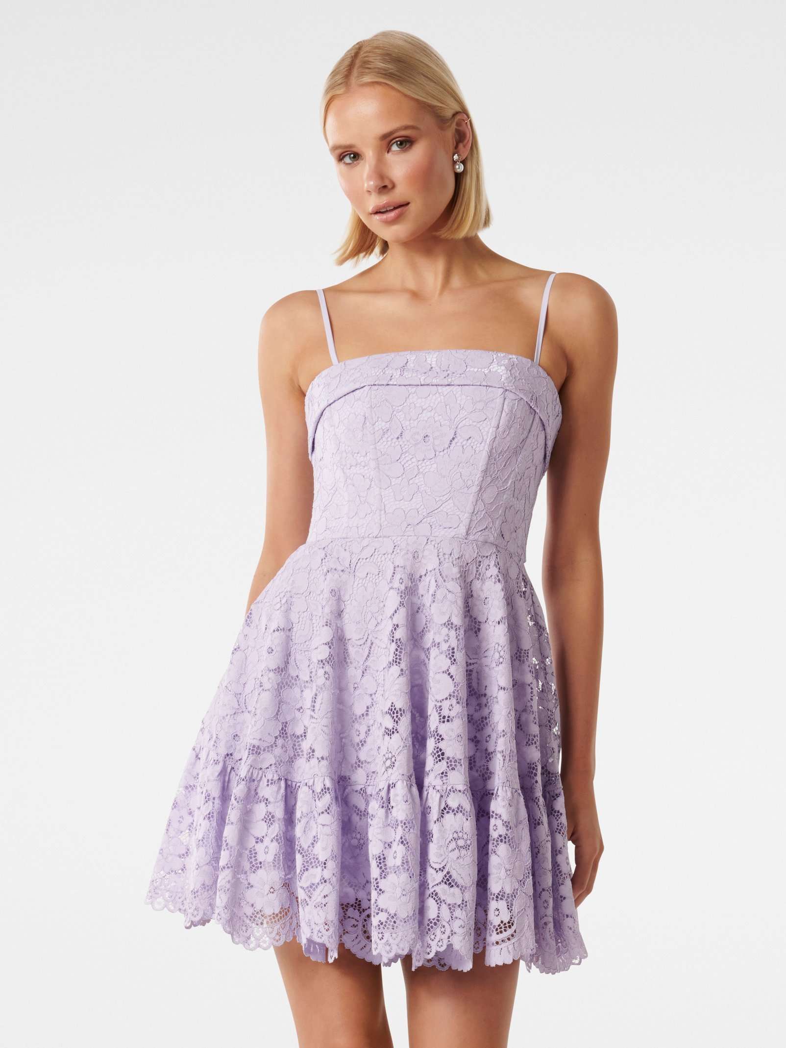 Buy Blossoming Lilac Annalena Corset Prom Mini Dress - Forever New Buy Blossoming Lilac Annalena Corset Prom Mini Dress - Forever New