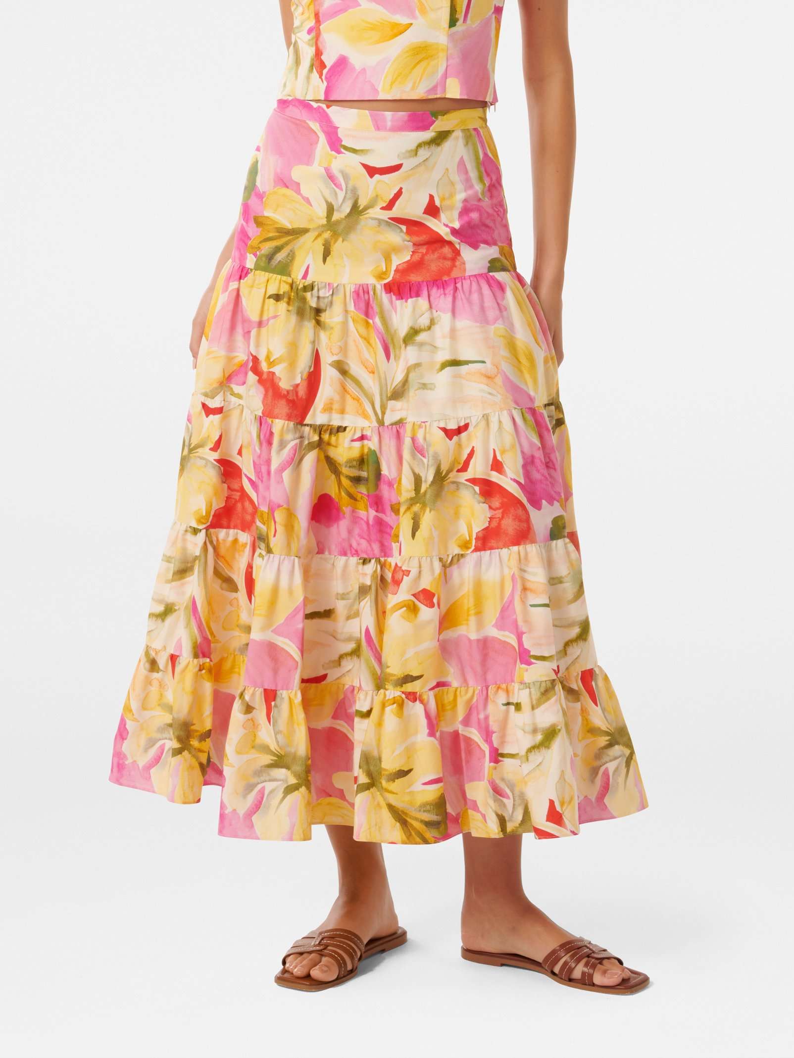 Tilly Tiered Midi Skirt