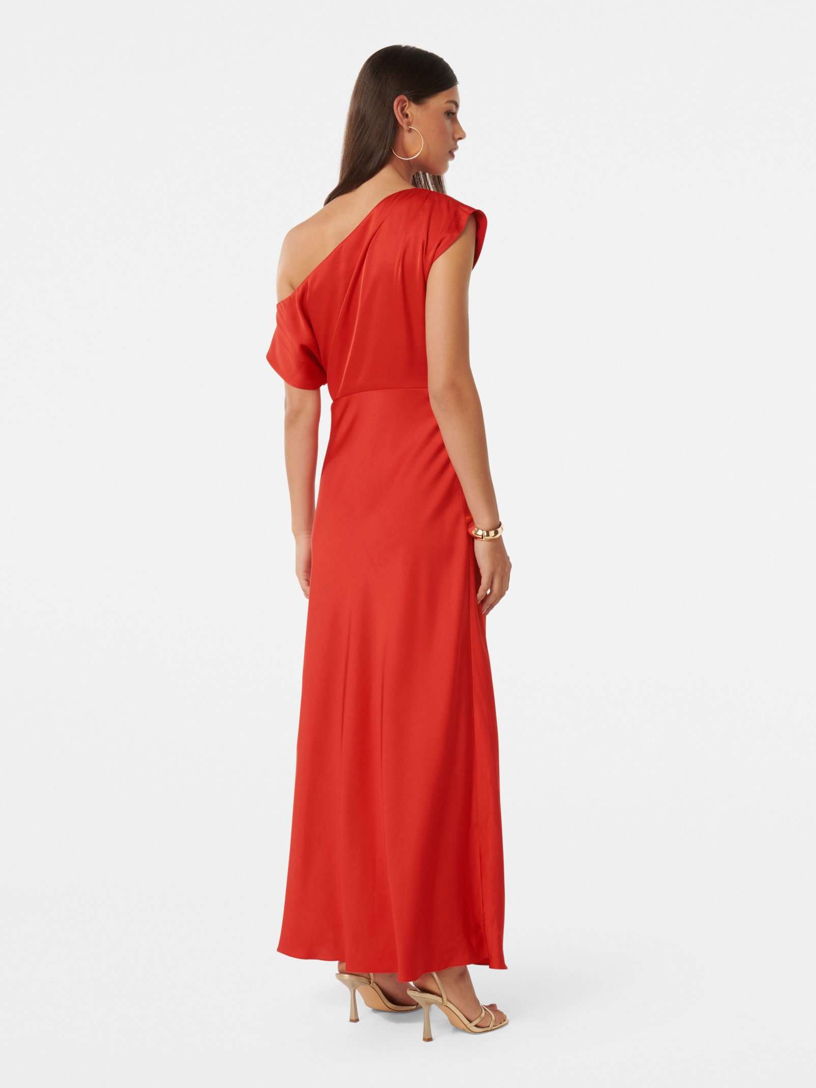 Buy Cara Draped Bodice Maxi Dress - Red - Online | Forever New