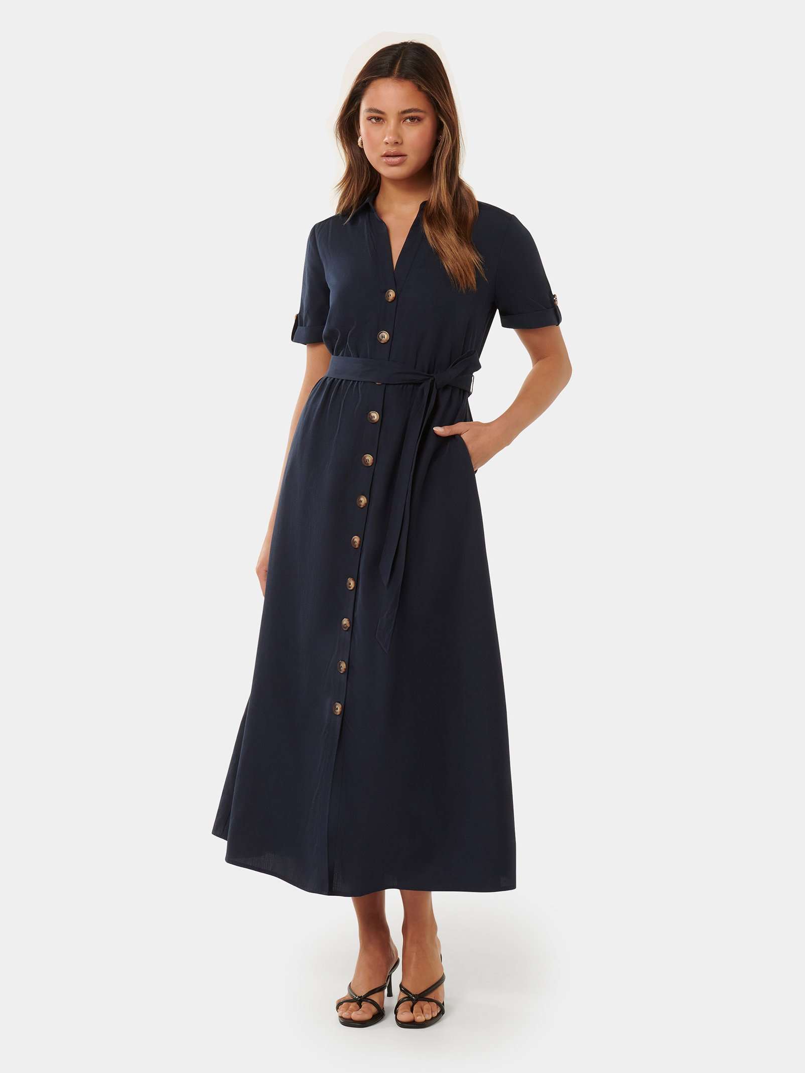 Buy Black Maja Denim Dress Online - Forever New