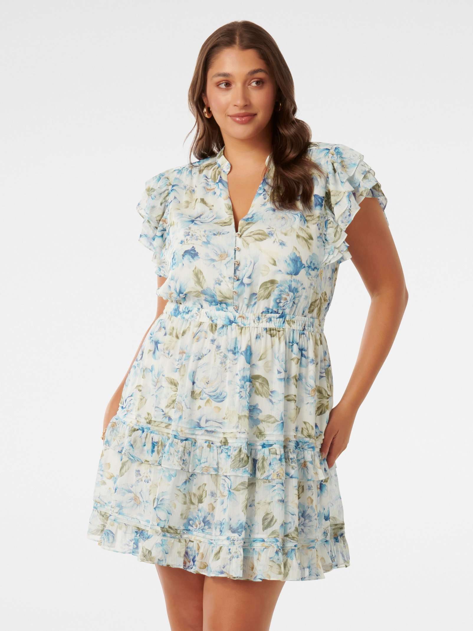 sexy light blue mini dress Thats So Fetch | Stevie V-Neck Mini Dress | Baby Blue