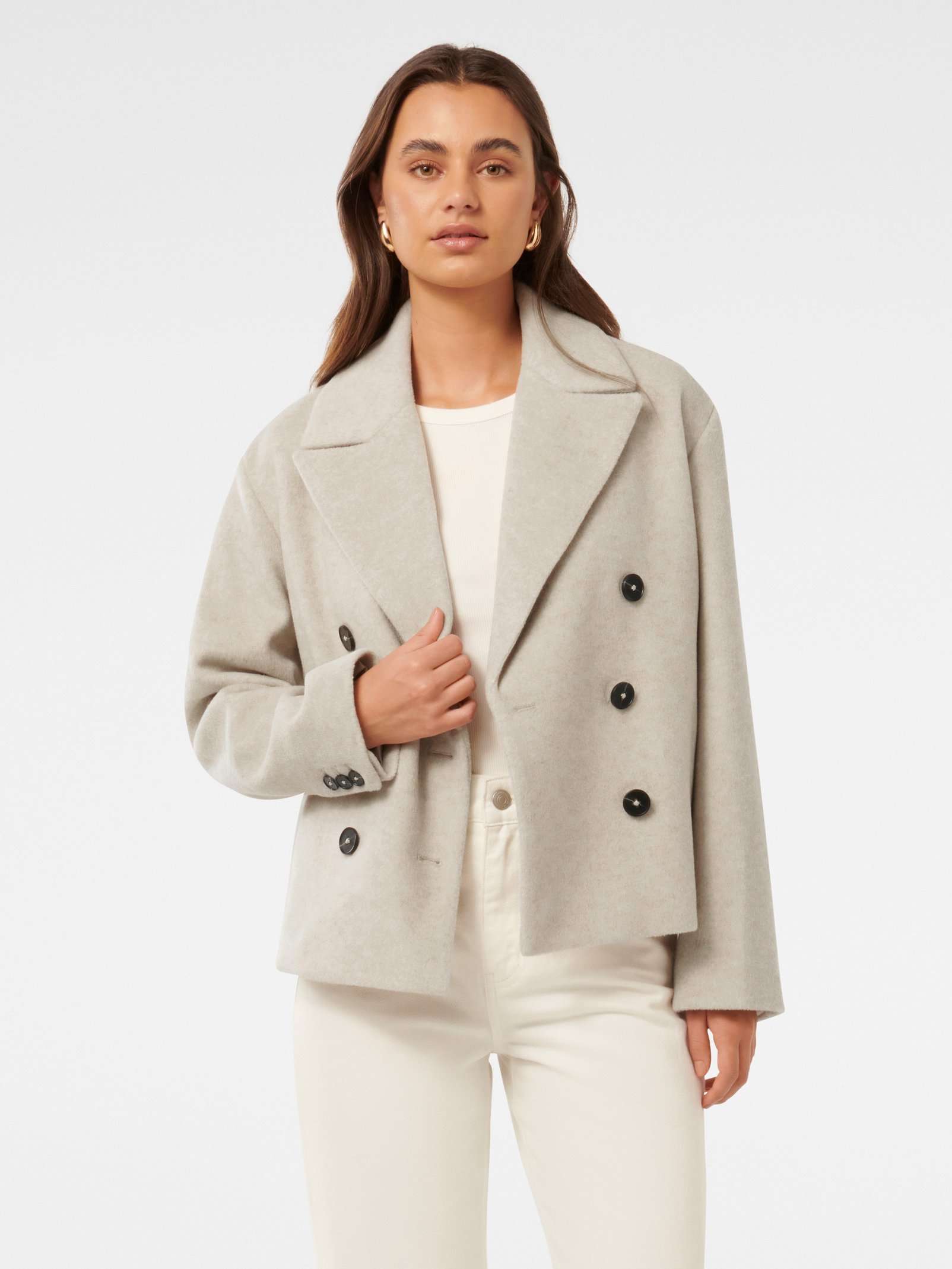 Khloe Double Breasted PeaCoat