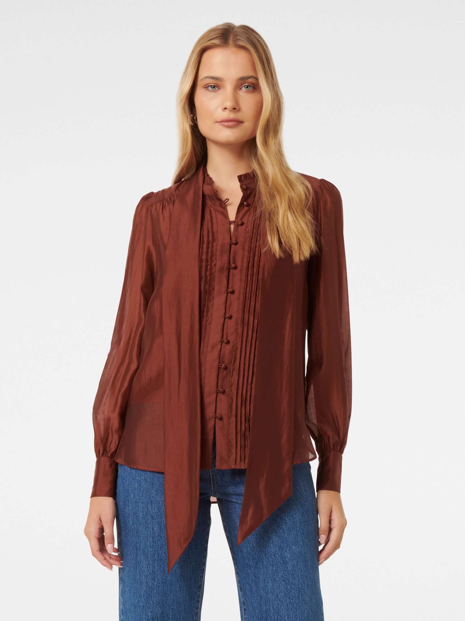 Naomi Neck Tie Blouse