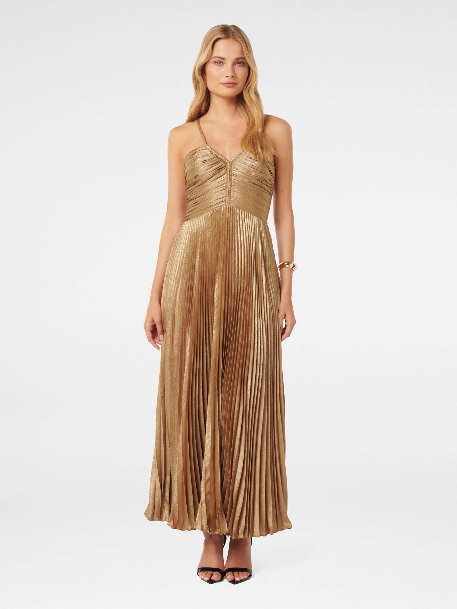 Metallic Plisse Forever New Metallic Dress Andy Strapless Plisse Maxi Dress In Bronze Size To 16 Metallic Plisse Forever New Metallic Dress Andy Strapless Plisse Maxi Dress In Bronze Size To 16